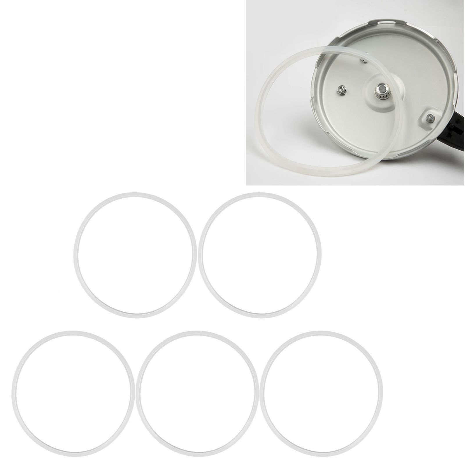 5PCS Silicone Gasket Sealing Ring Replacement for Home Pressure Cooker Kitchen view 11