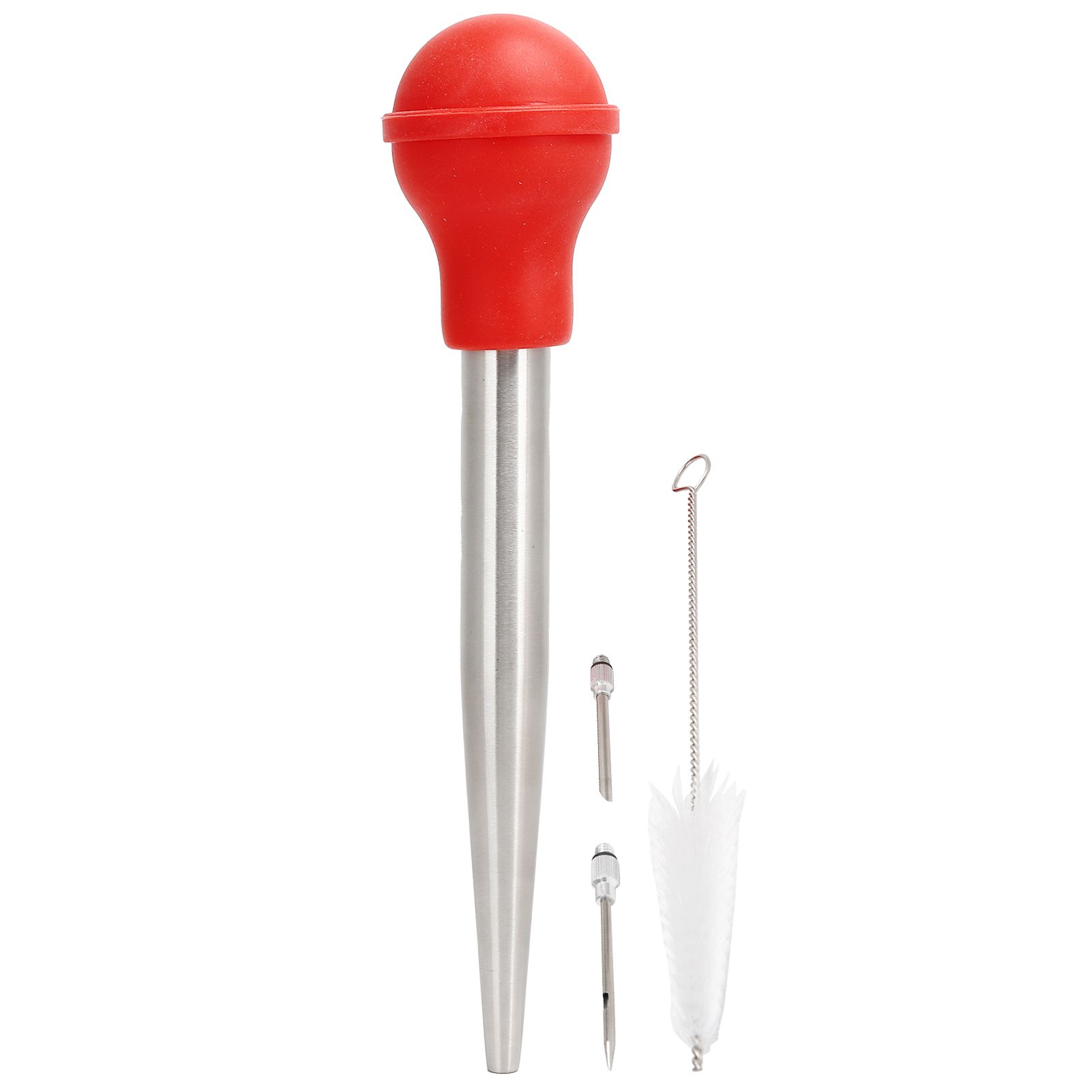 Meat Seasoning Syringe Kit with 2 Injection Needles Cleaning Brush for view 2