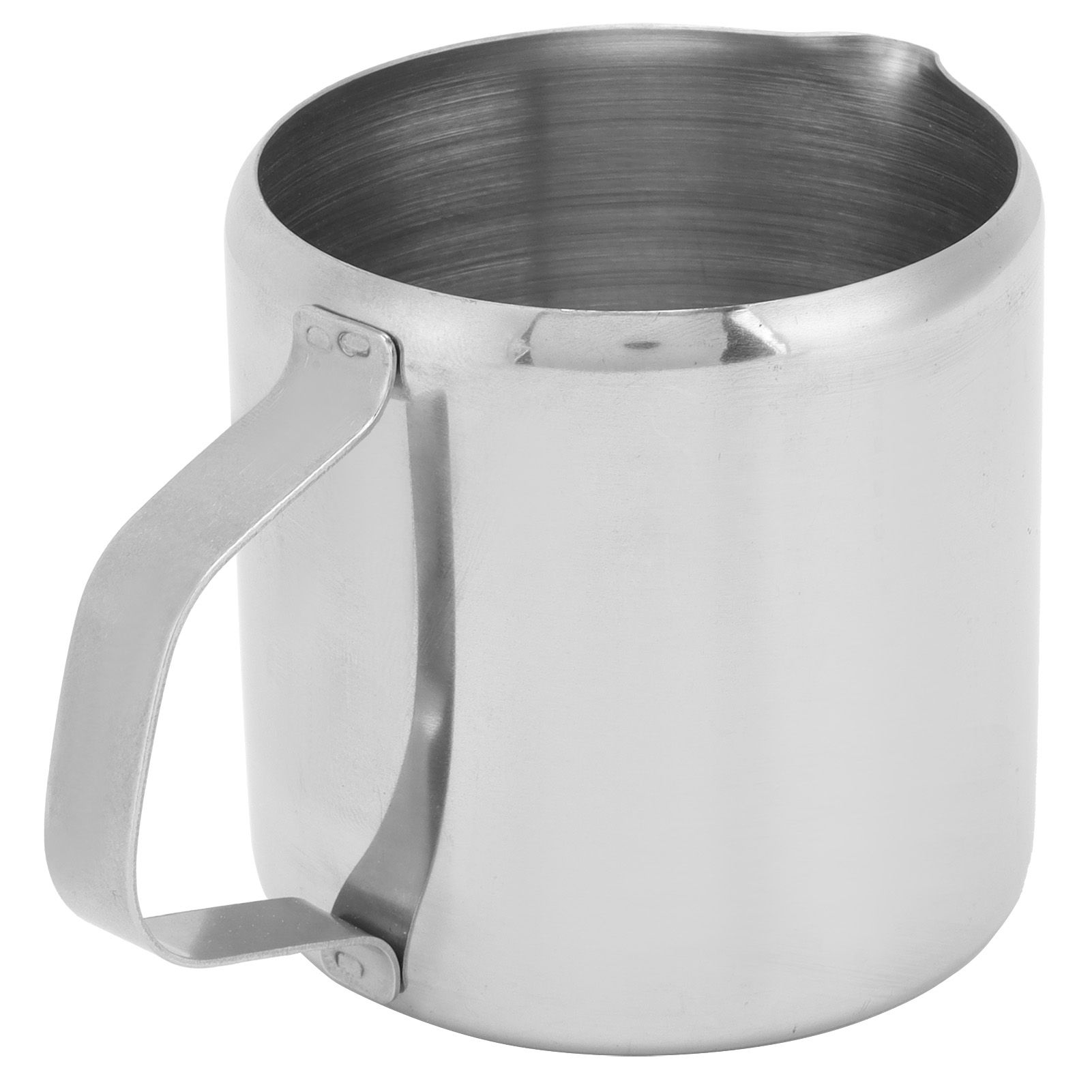 Milk Frothing Pitcher 304 Stainless Steel Straight Body 150ml Food Grade view 3