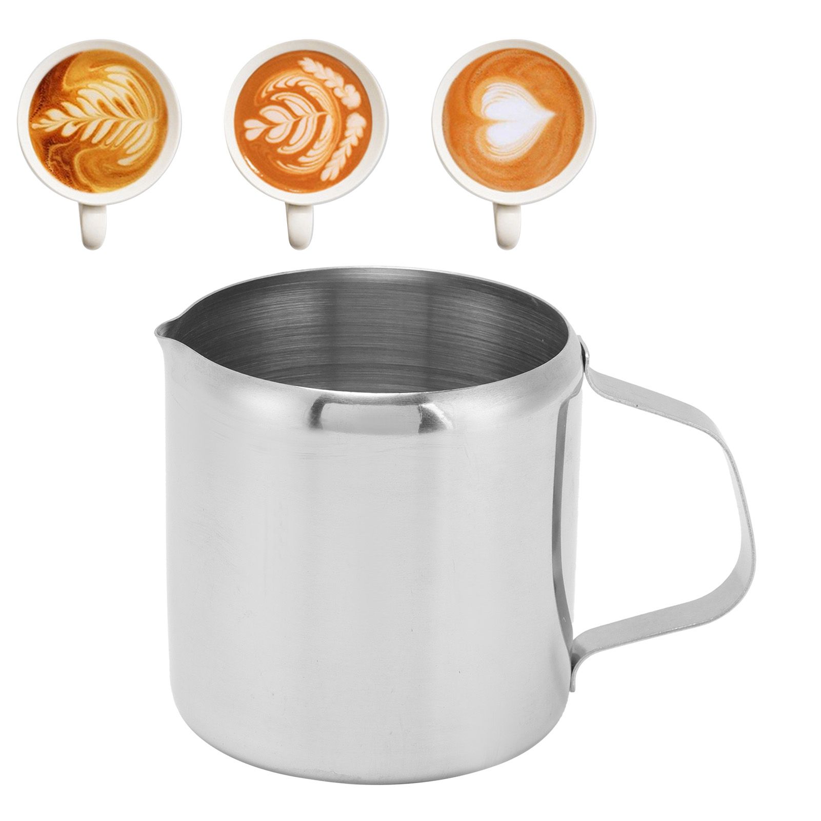 Milk Frothing Pitcher 304 Stainless Steel Straight Body 150ml Food Grade view 12