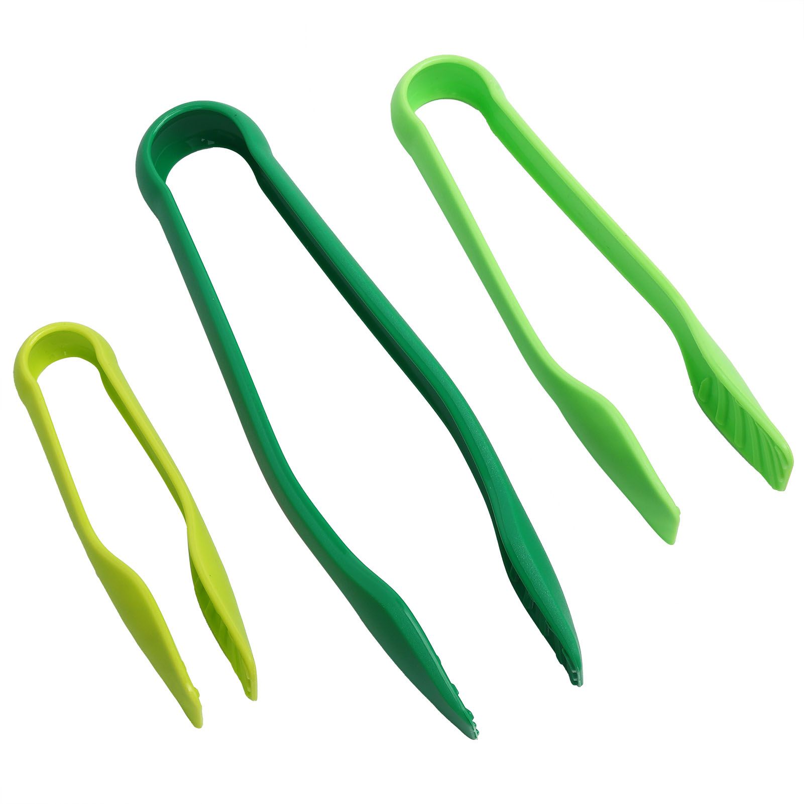 3pcs/set Kitchen Tongs Vegetable Clip Food Grade PP Plastic Food Clip for view 4