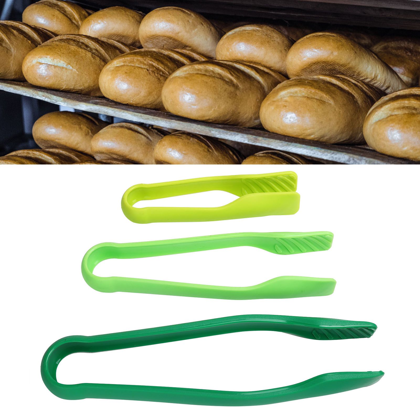 3pcs/set Kitchen Tongs Vegetable Clip Food Grade PP Plastic Food Clip for view 11