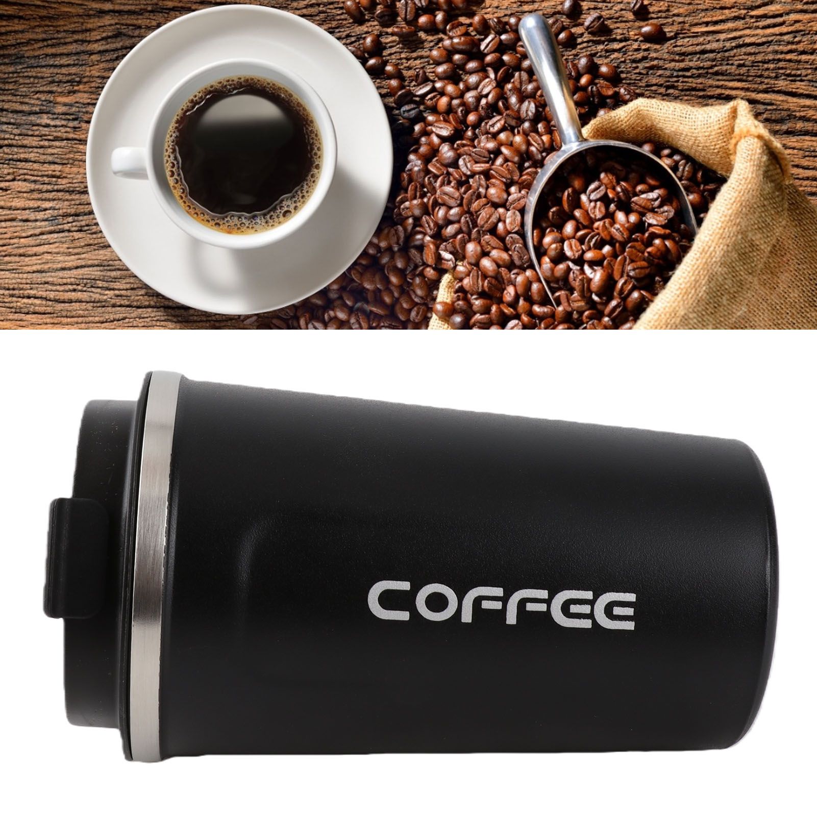 380ml Vacuum Mug DoubleLayer Stainless Steel Spill Proof Portable Car Coffee view 11