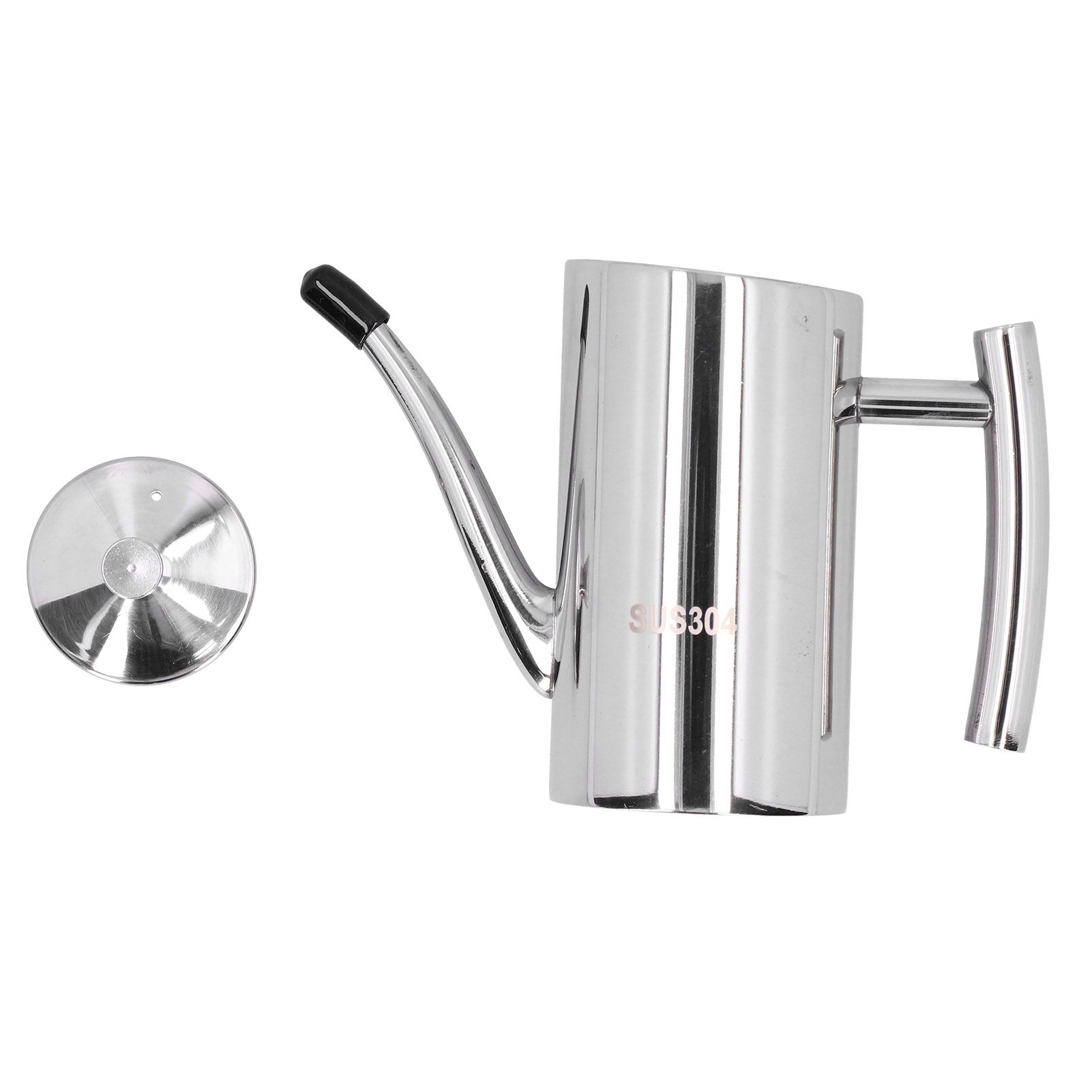 304 Stainless Steel Oil Pot Non Drip Leakproof Oil Can Dispenser Bottle for view 3