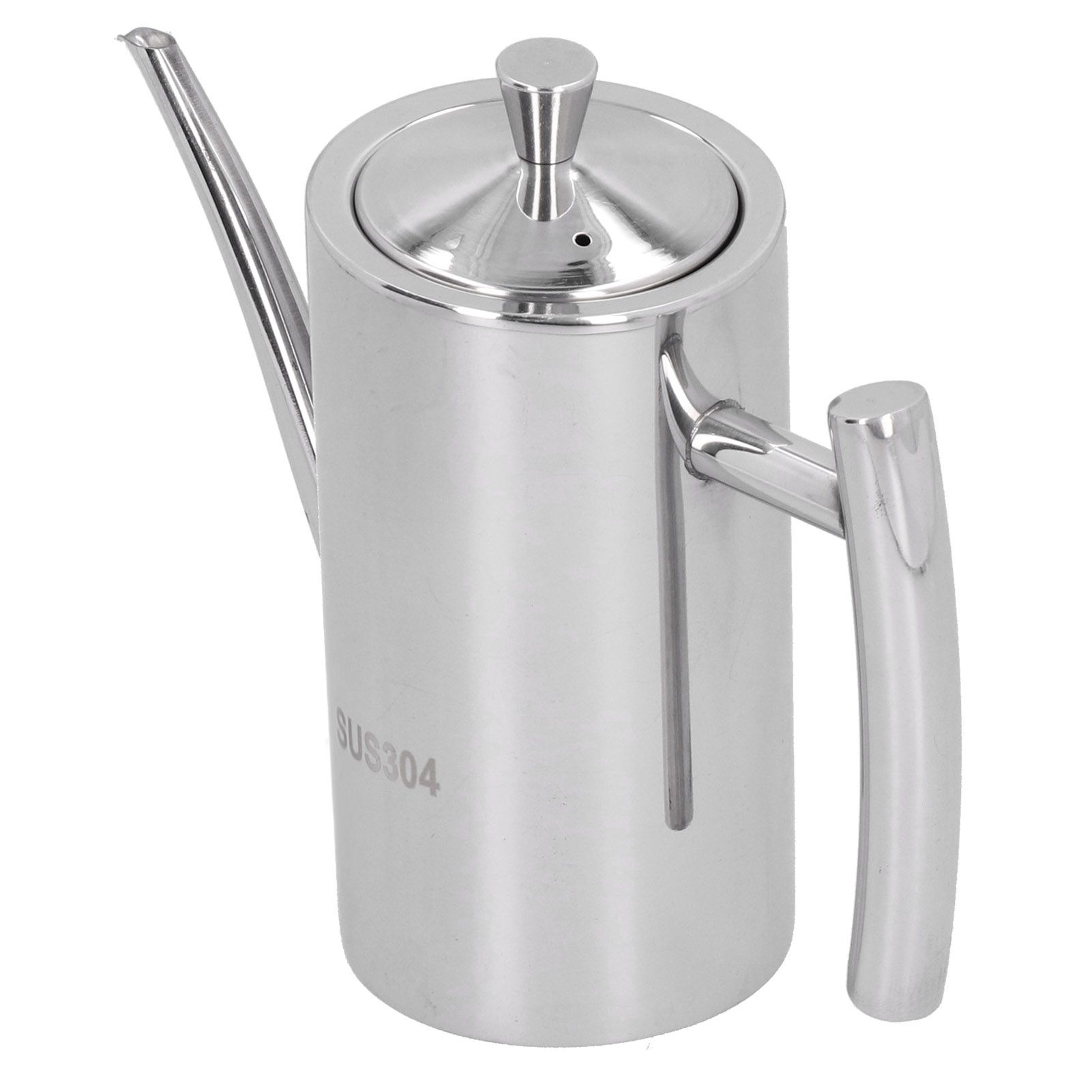 304 Stainless Steel Oil Pot Non Drip Leakproof Oil Can Dispenser Bottle for view 5