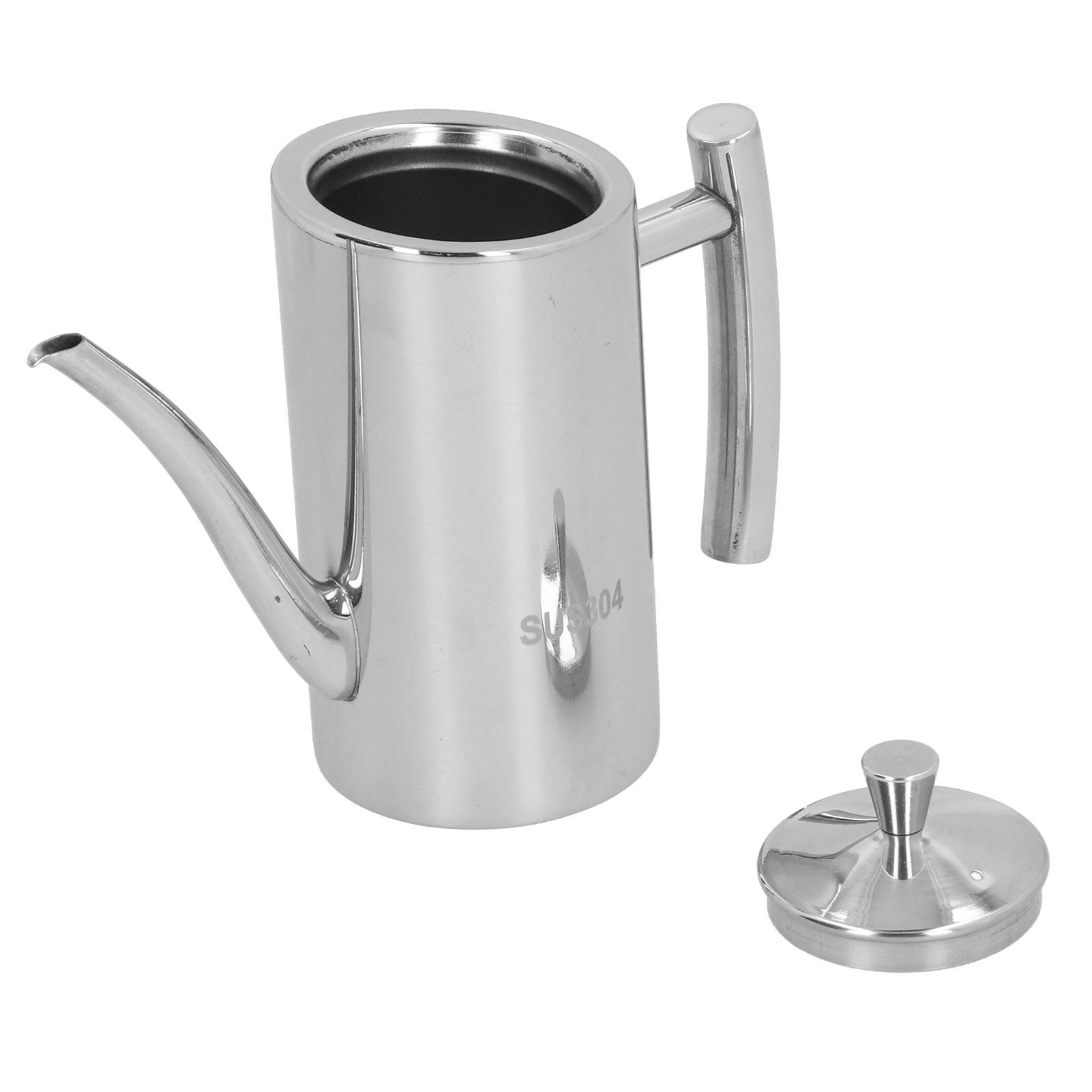 304 Stainless Steel Oil Pot Non Drip Leakproof Oil Can Dispenser Bottle for view 6