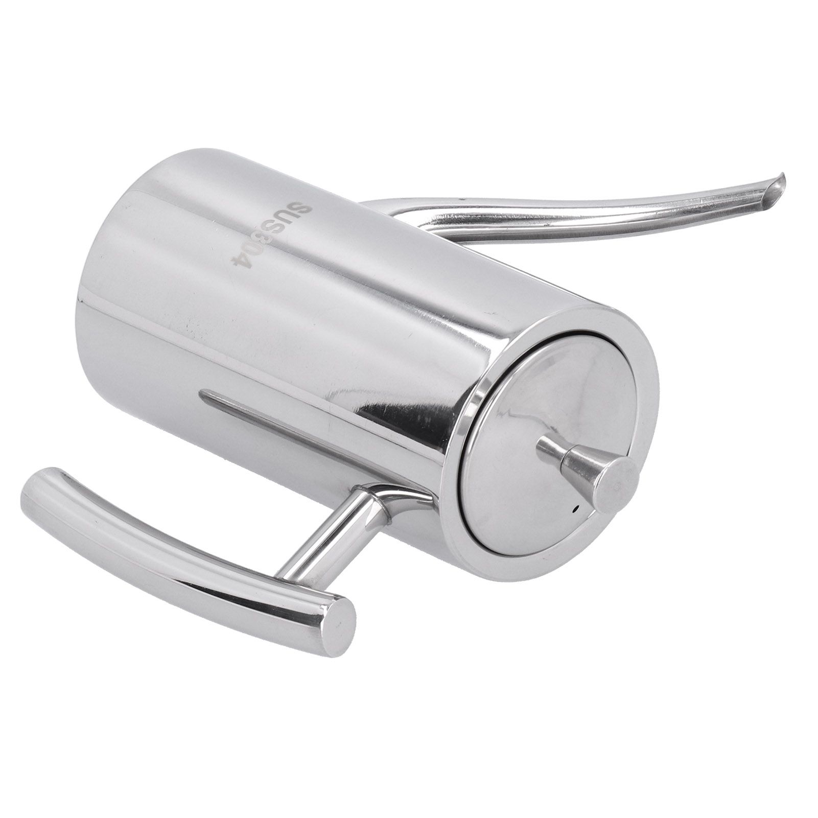 304 Stainless Steel Oil Pot Non Drip Leakproof Oil Can Dispenser Bottle for view 9