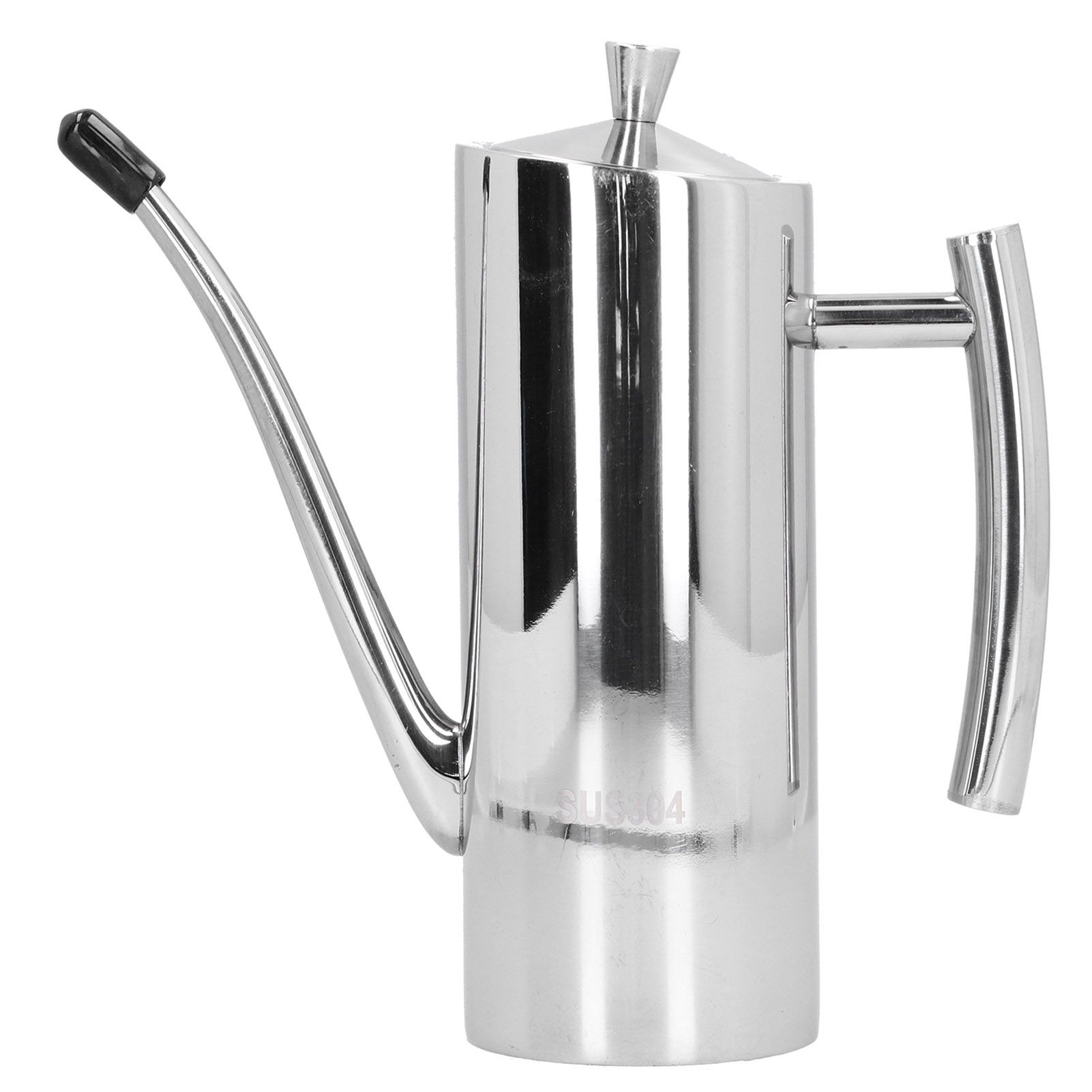 304 Stainless Steel Oil Pot Non Drip Leakproof Oil Can Dispenser Bottle for view 3
