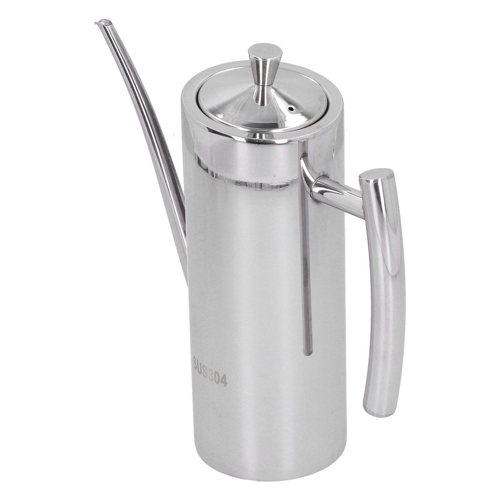 304 Stainless Steel Oil Pot Non Drip Leakproof Oil Can Dispenser Bottle for view 4