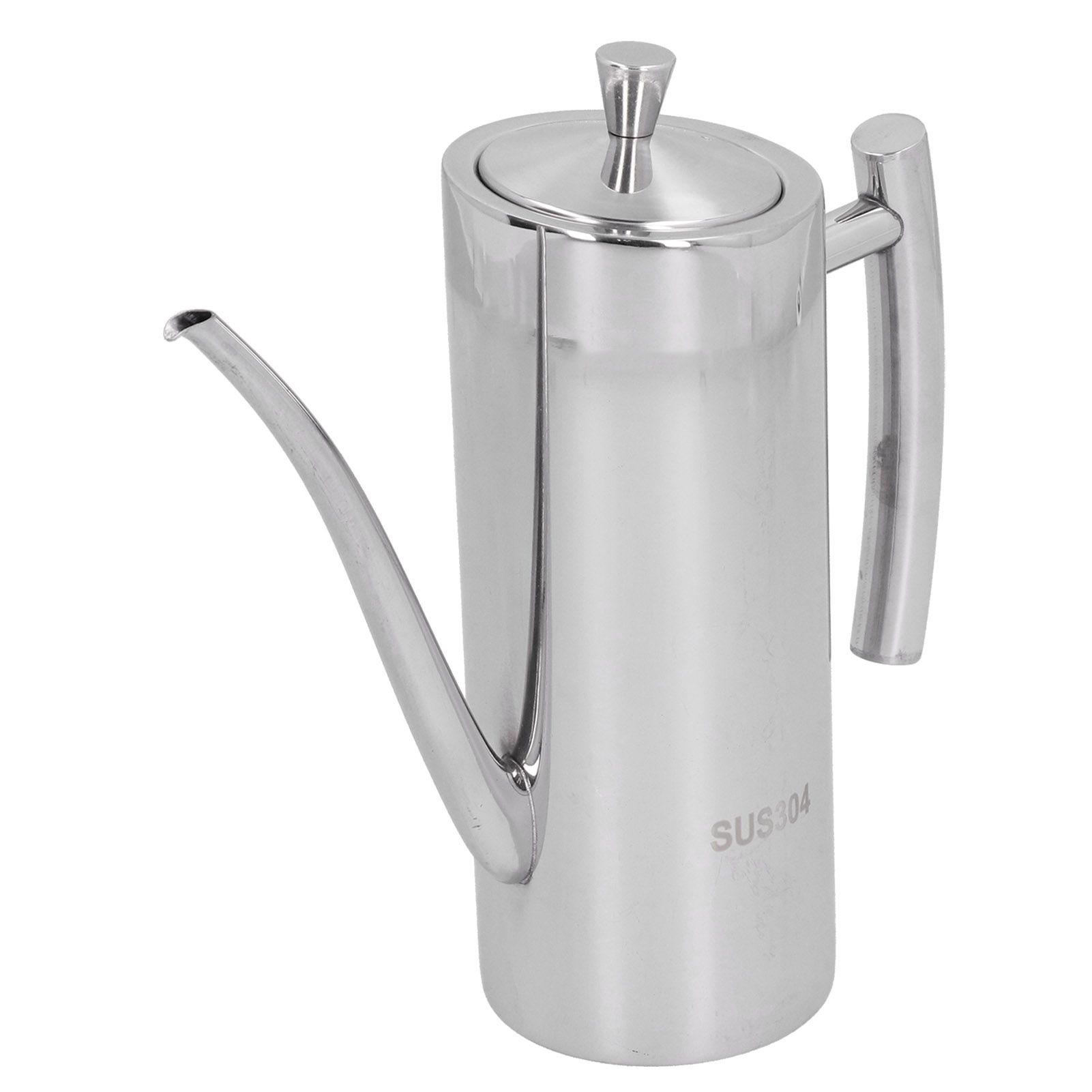 304 Stainless Steel Oil Pot Non Drip Leakproof Oil Can Dispenser Bottle for view 5