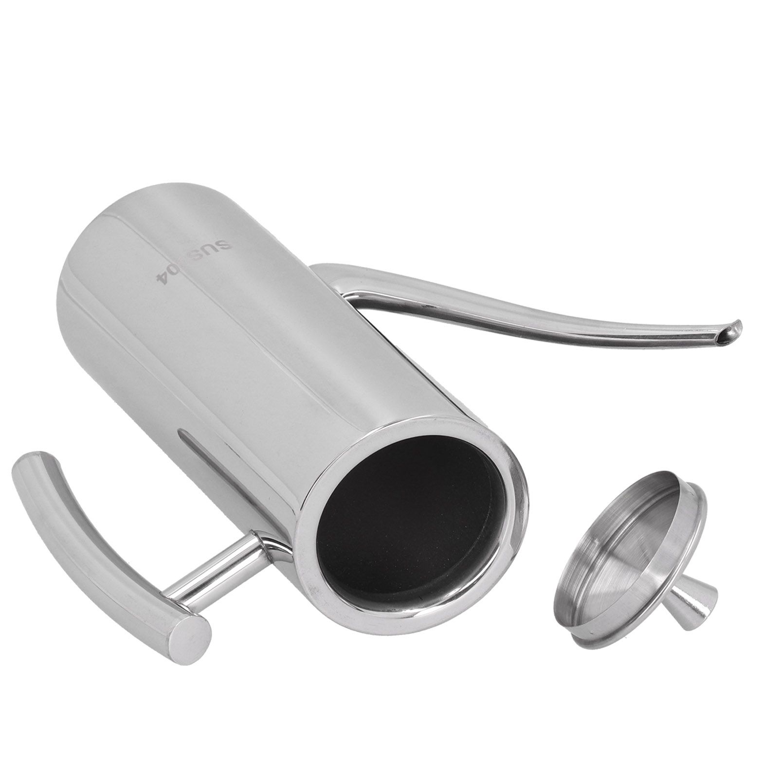 304 Stainless Steel Oil Pot Non Drip Leakproof Oil Can Dispenser Bottle for view 8