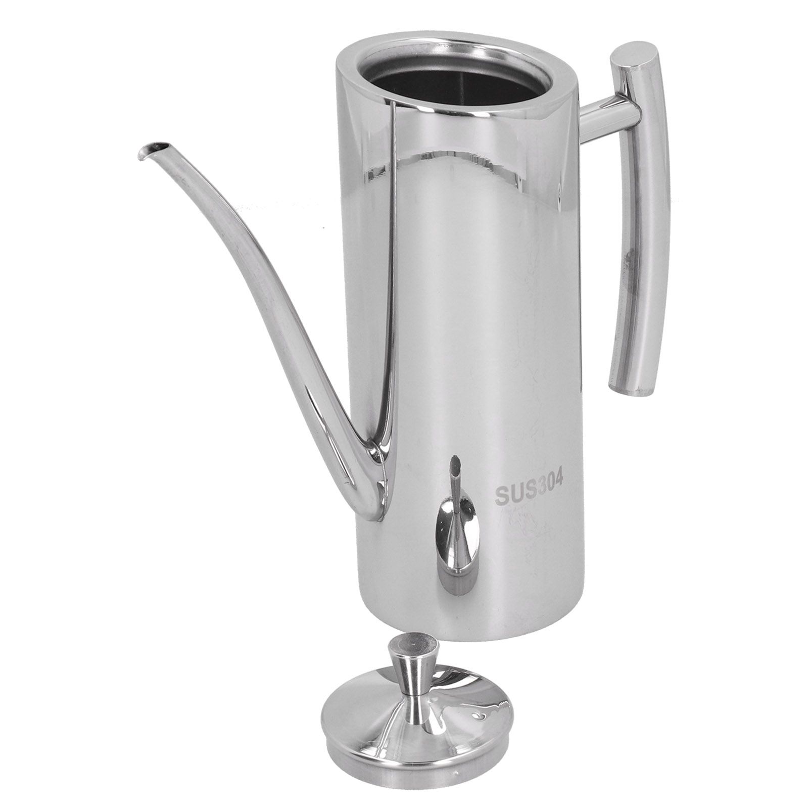304 Stainless Steel Oil Pot Non Drip Leakproof Oil Can Dispenser Bottle for view 9