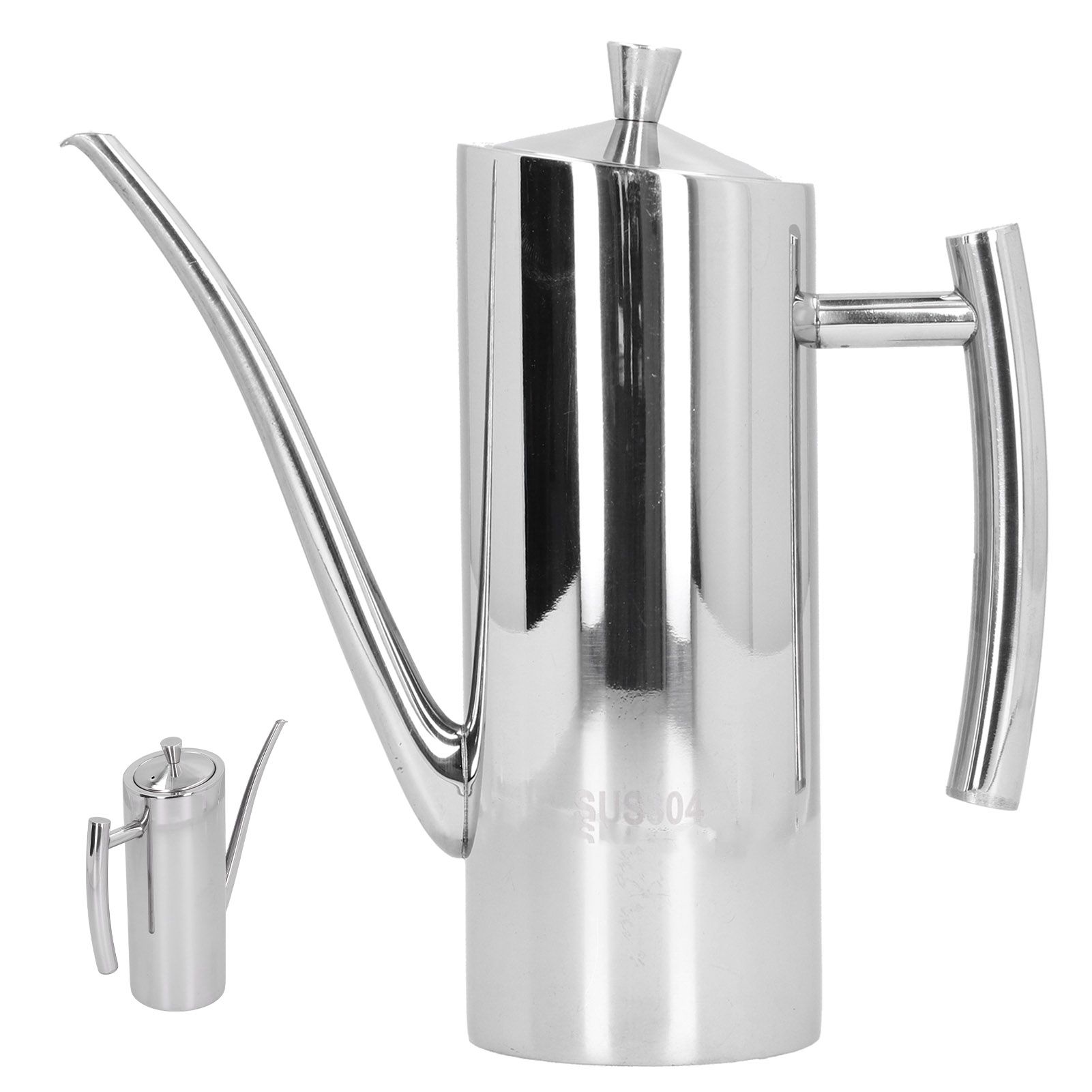 304 Stainless Steel Oil Pot Non Drip Leakproof Oil Can Dispenser Bottle for view 10