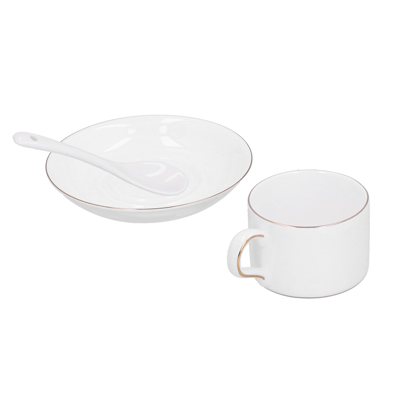 4 Set Coffee Cup Set Coffee Mug with Saucer Spoon Tea Mug Drinkware Gift for view 4
