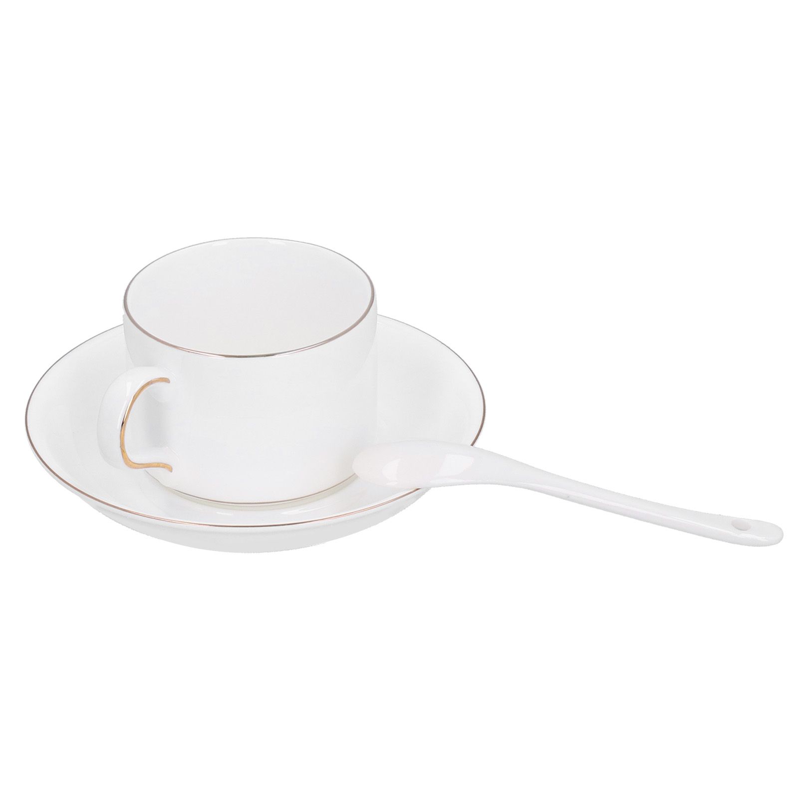 4 Set Coffee Cup Set Coffee Mug with Saucer Spoon Tea Mug Drinkware Gift for view 6