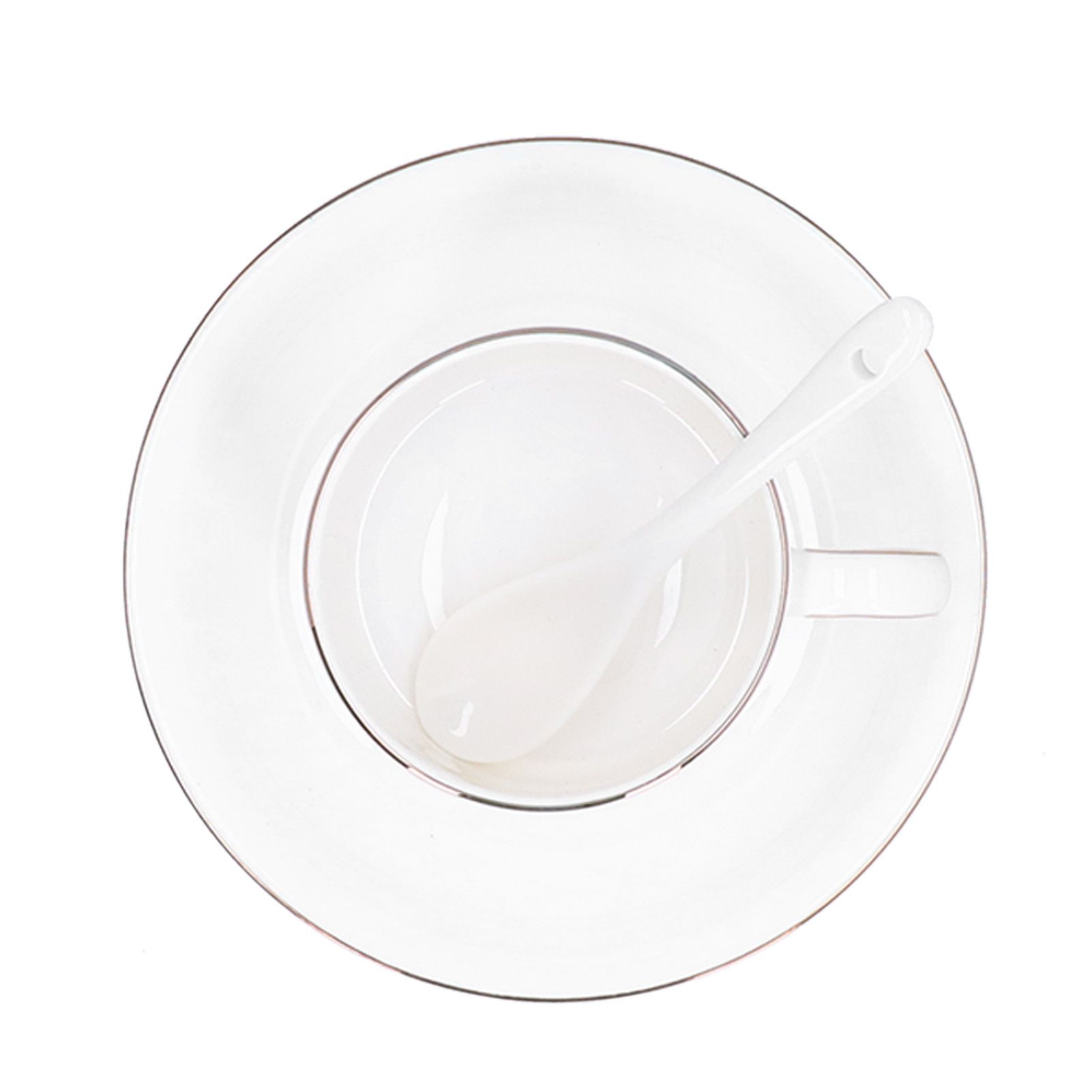 4 Set Coffee Cup Set Coffee Mug with Saucer Spoon Tea Mug Drinkware Gift for view 8