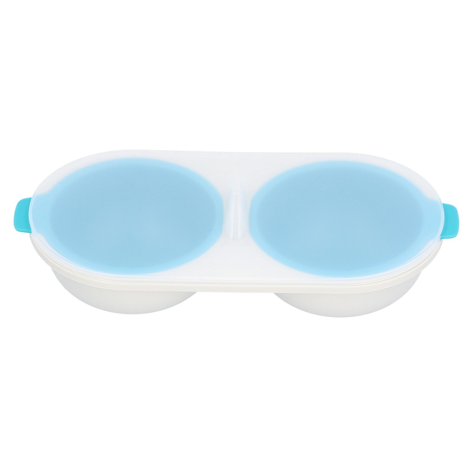 Microwave Egg Poacher Food Grade Double Cup Egg Boiler Cookware Kitchen view 3