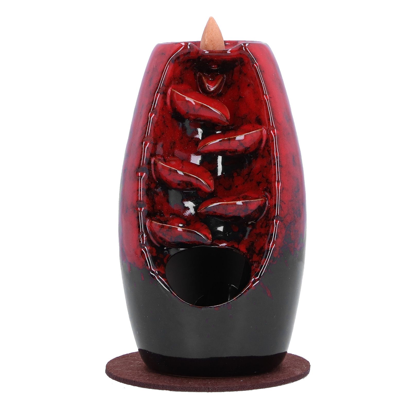 Ceramic Backflow Incense Holder Waterfall Incense Burner Aromatherapy Ornament