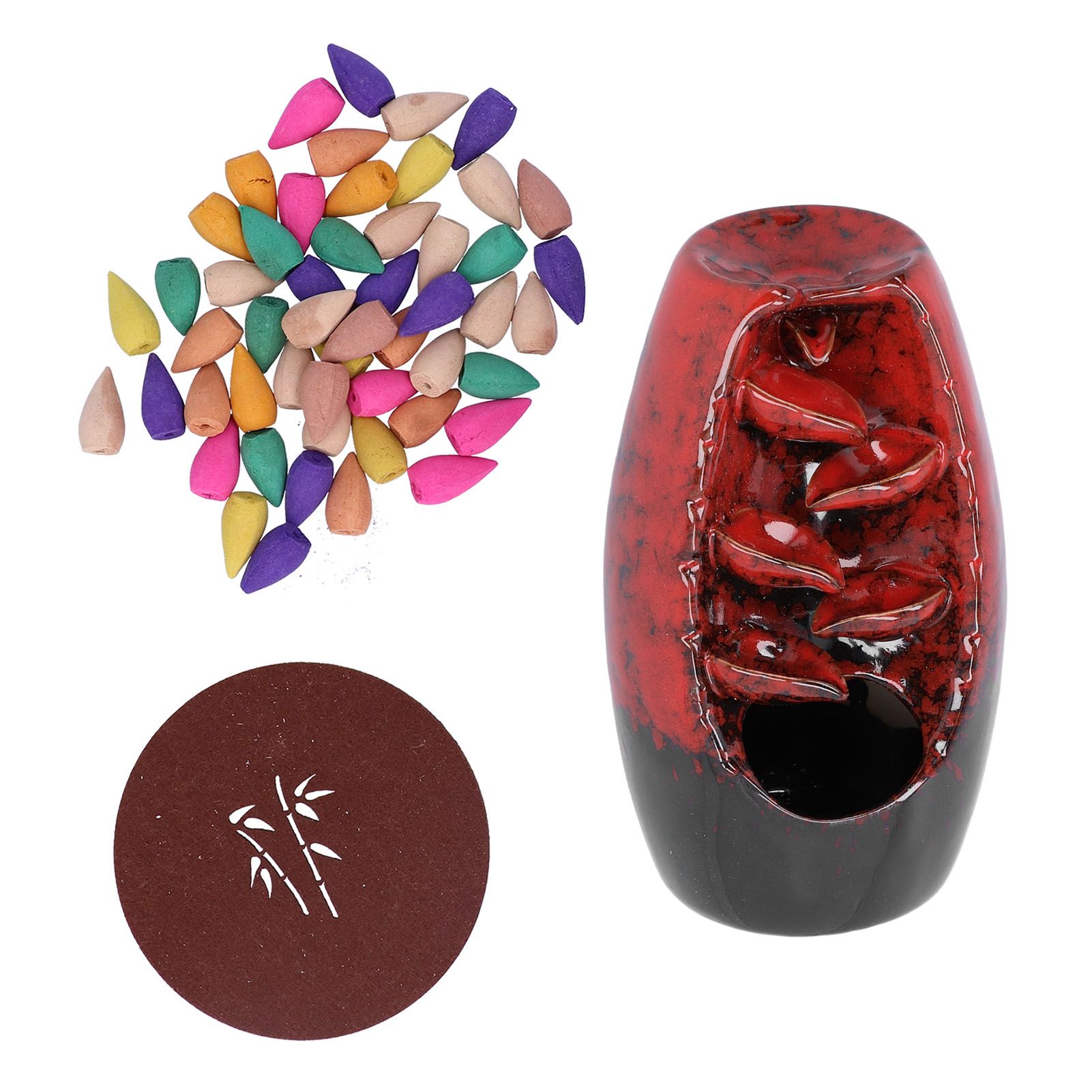 Ceramic Backflow Incense Holder Waterfall Incense Burner Aromatherapy Ornament view 2