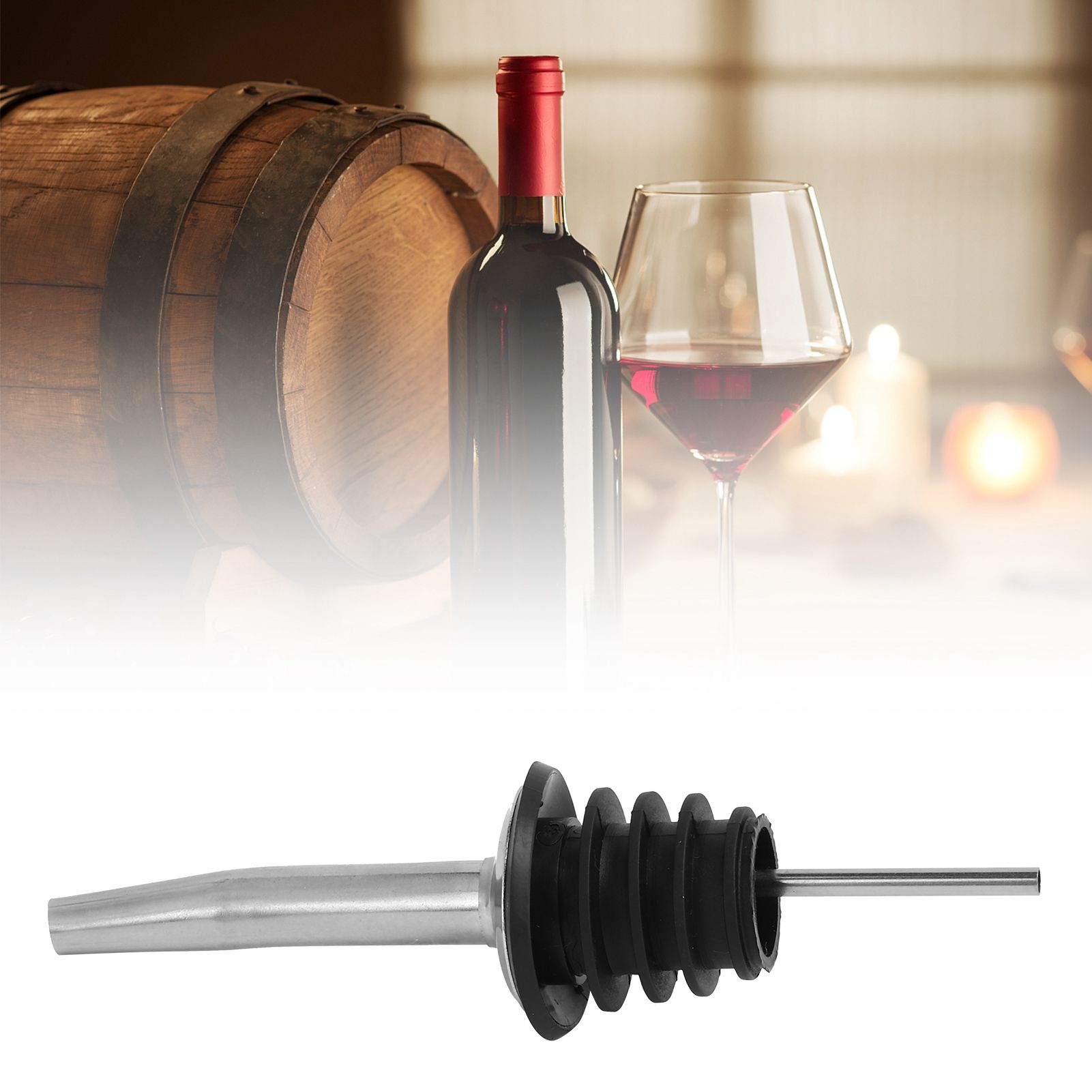 Wine Pourer 304 Stainless Steel Bottle Pourers Tapered Spout Red Wine view 12