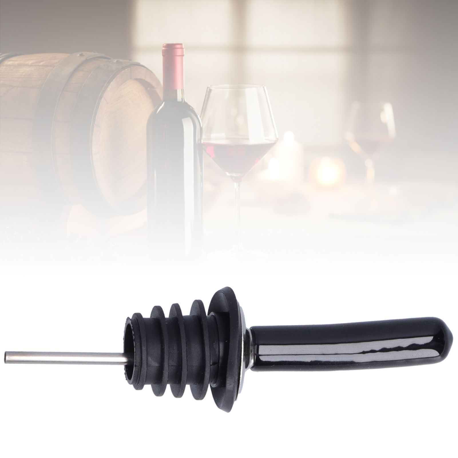 Stainless Steel Wine Pourer Portable Food Grade TPE Wine Stopper for Home view 12