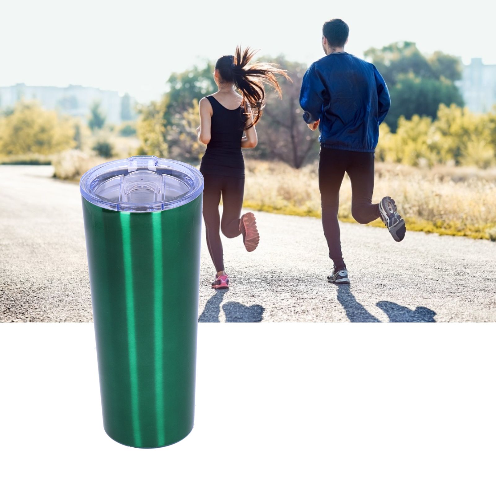 2‑Layer Green Insulation Bottle Stainless Steel Vacuum Bottle for Travel view 11