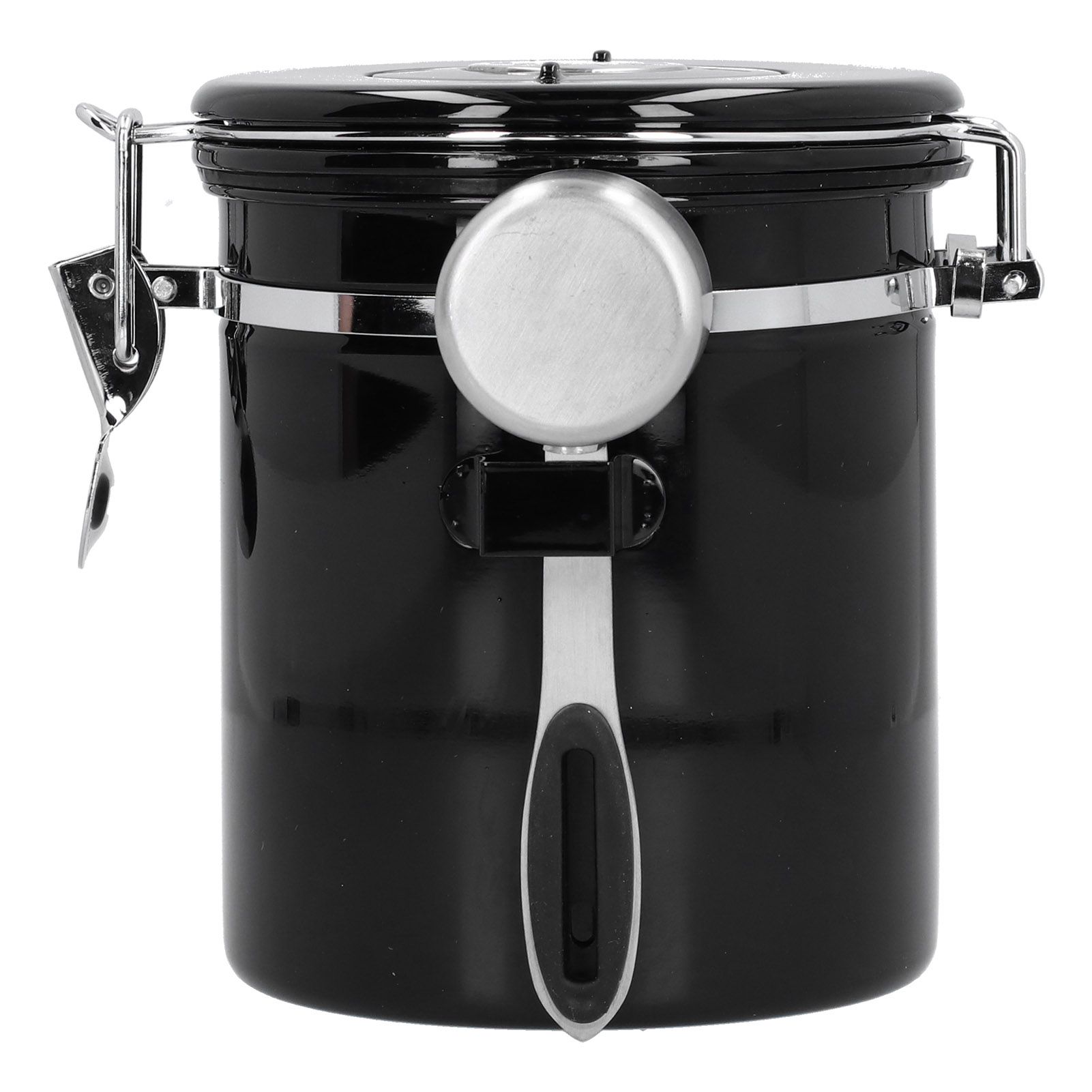 Coffee Beans Sealing Jar Canister Container with Exhaust Valve Spoon for Home view 4