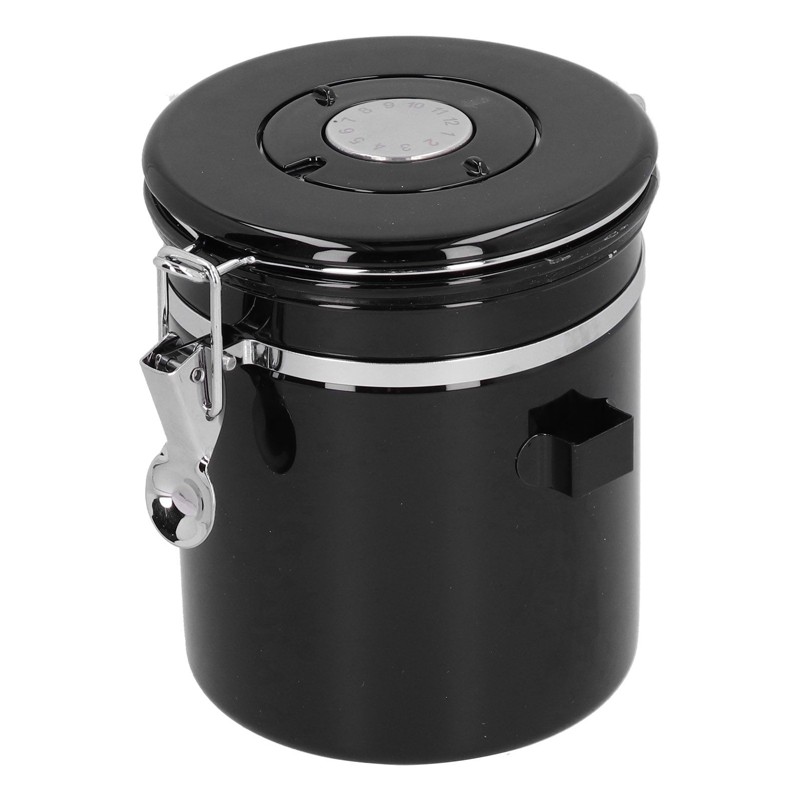 Coffee Beans Sealing Jar Canister Container with Exhaust Valve Spoon for Home view 6