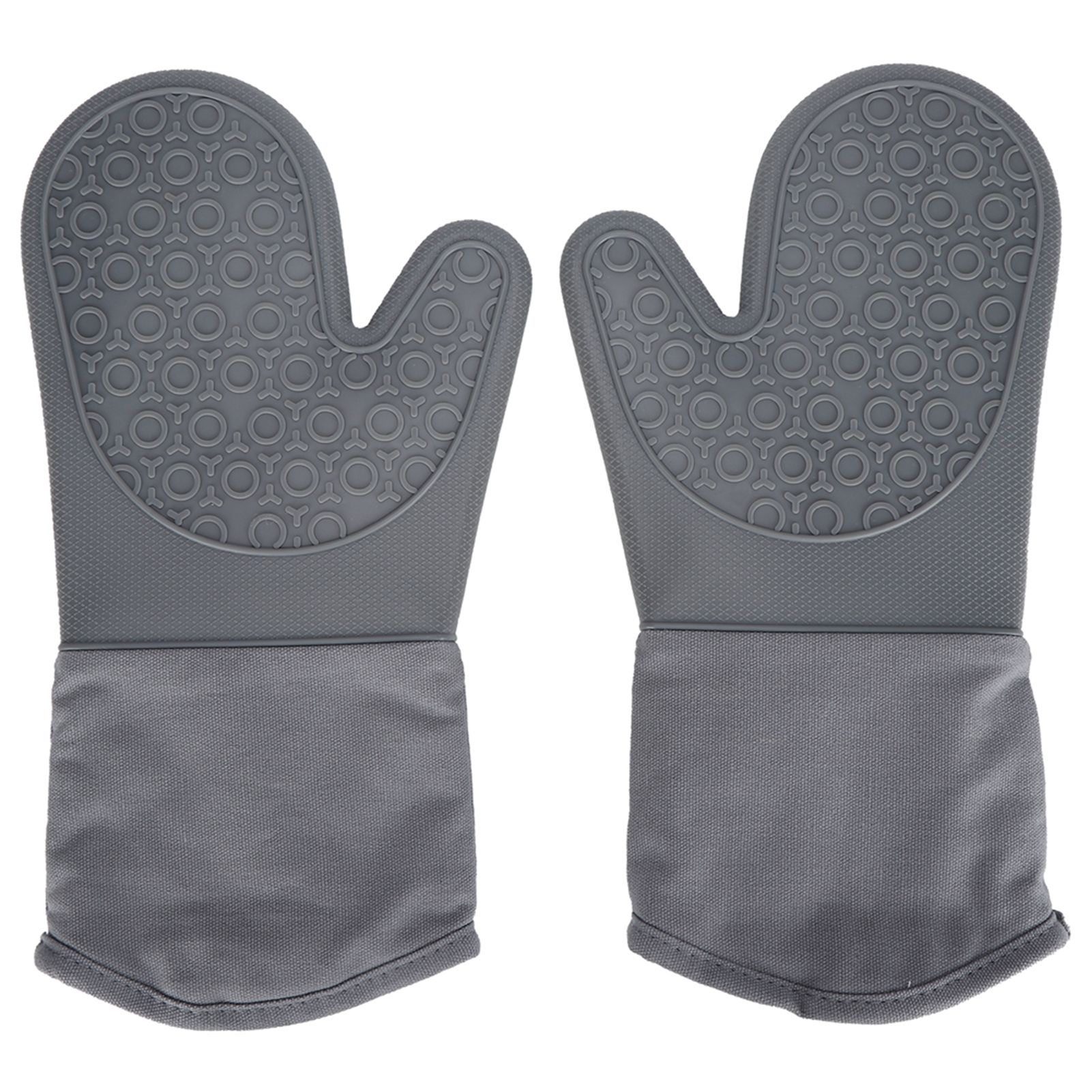 7Pcs/Set Oven Heat Insulation Gloves Cooking Finger Grip Insulation Mat for view 4