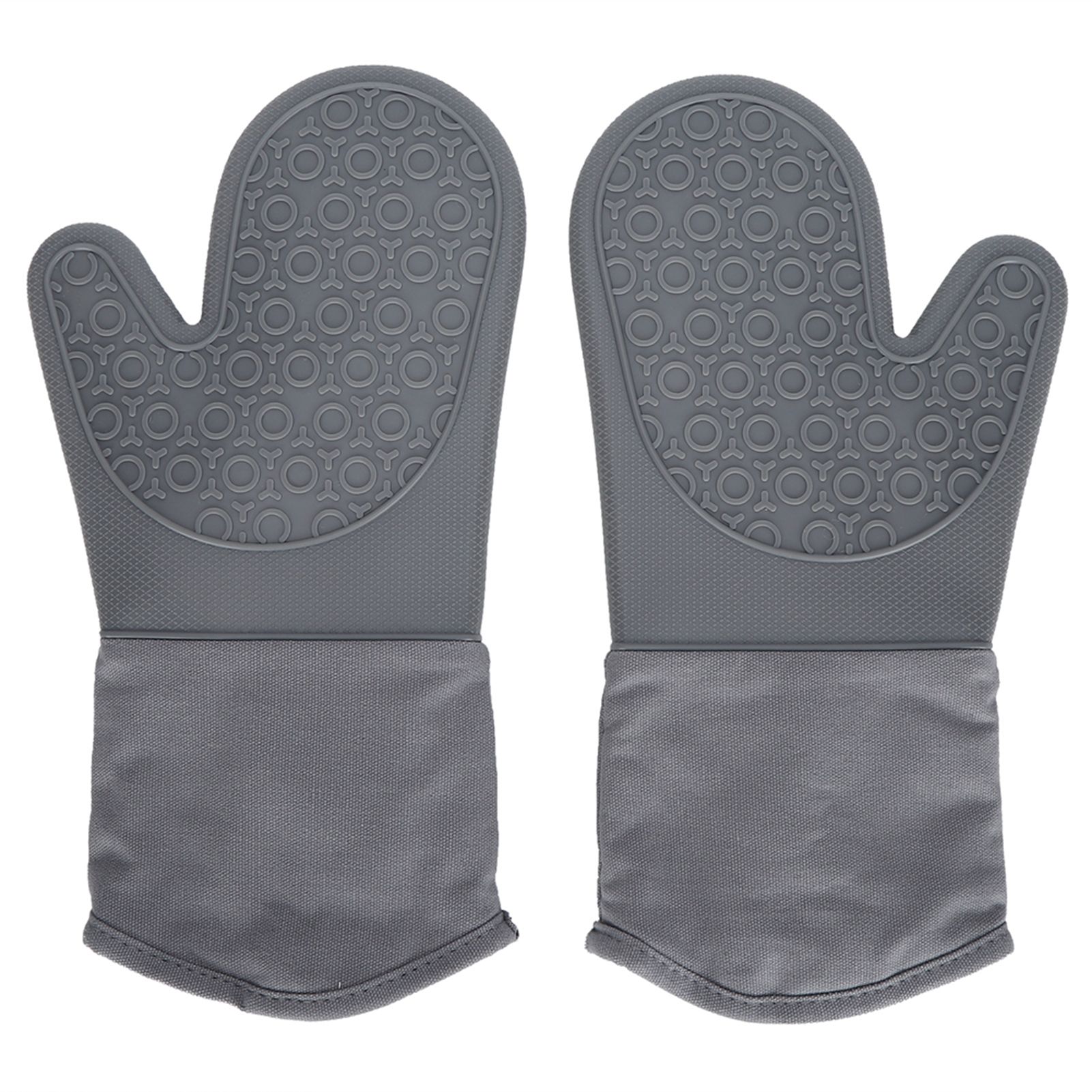 7Pcs/Set Oven Heat Insulation Gloves Cooking Finger Grip Insulation Mat for view 5