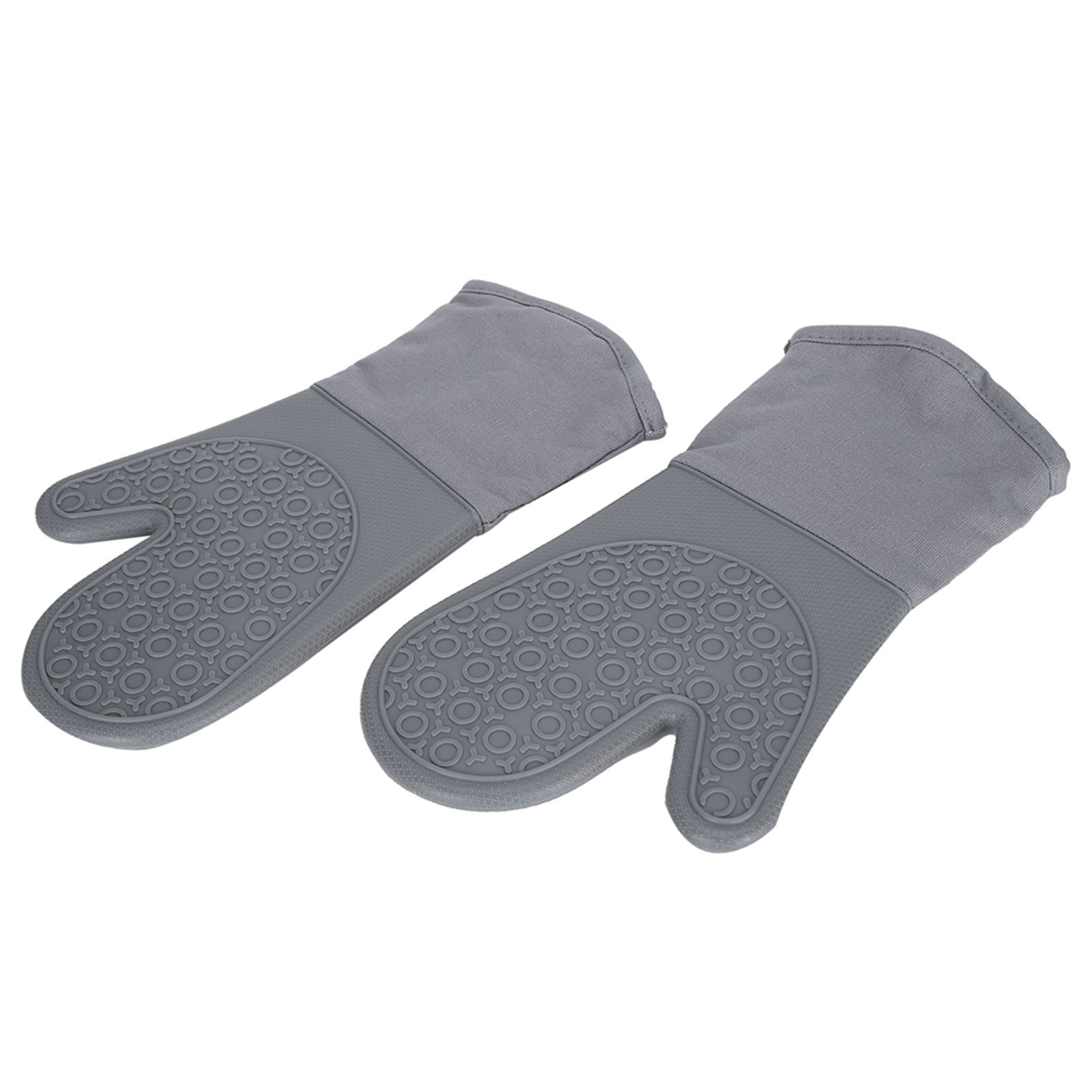 7Pcs/Set Oven Heat Insulation Gloves Cooking Finger Grip Insulation Mat for view 8