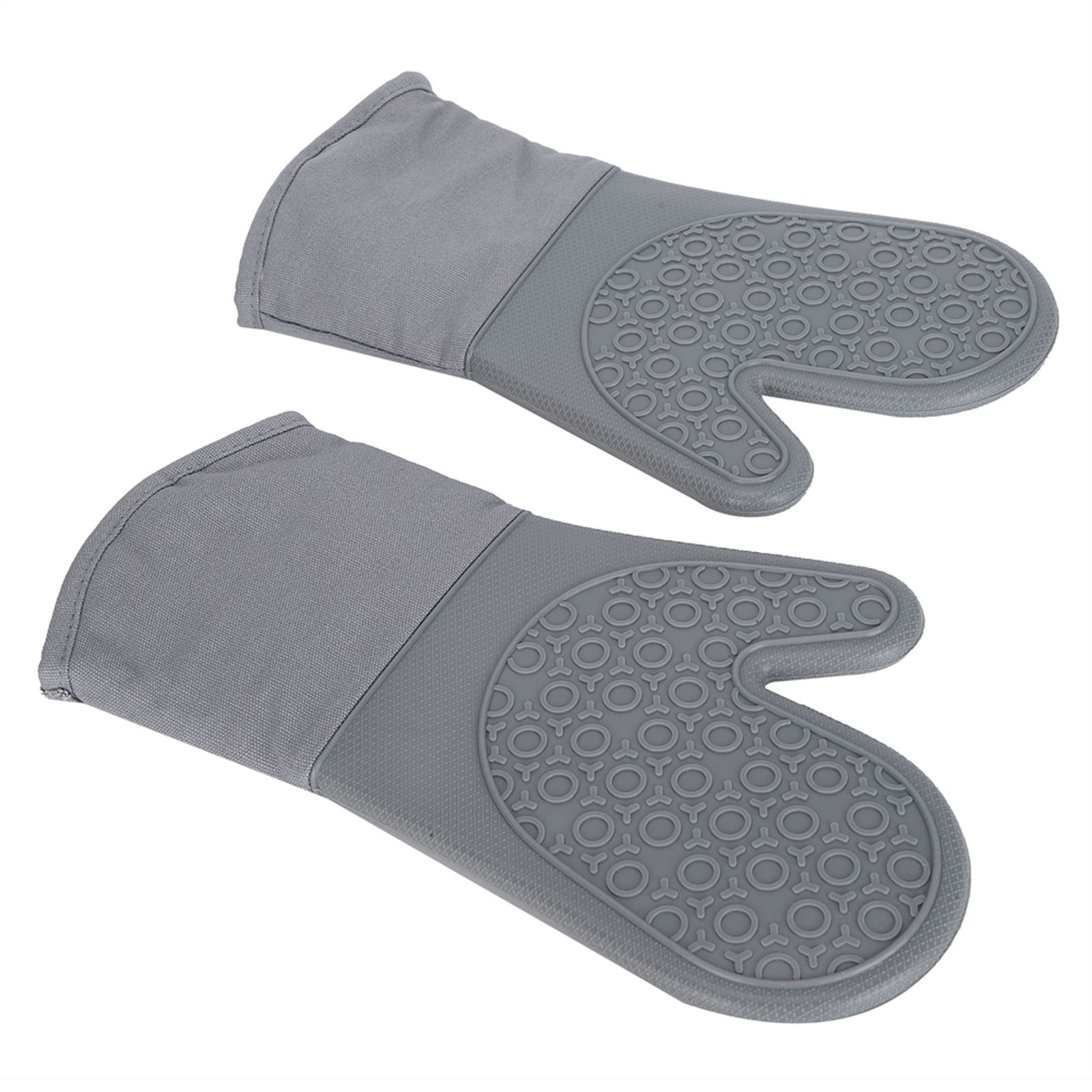 7Pcs/Set Oven Heat Insulation Gloves Cooking Finger Grip Insulation Mat for view 9