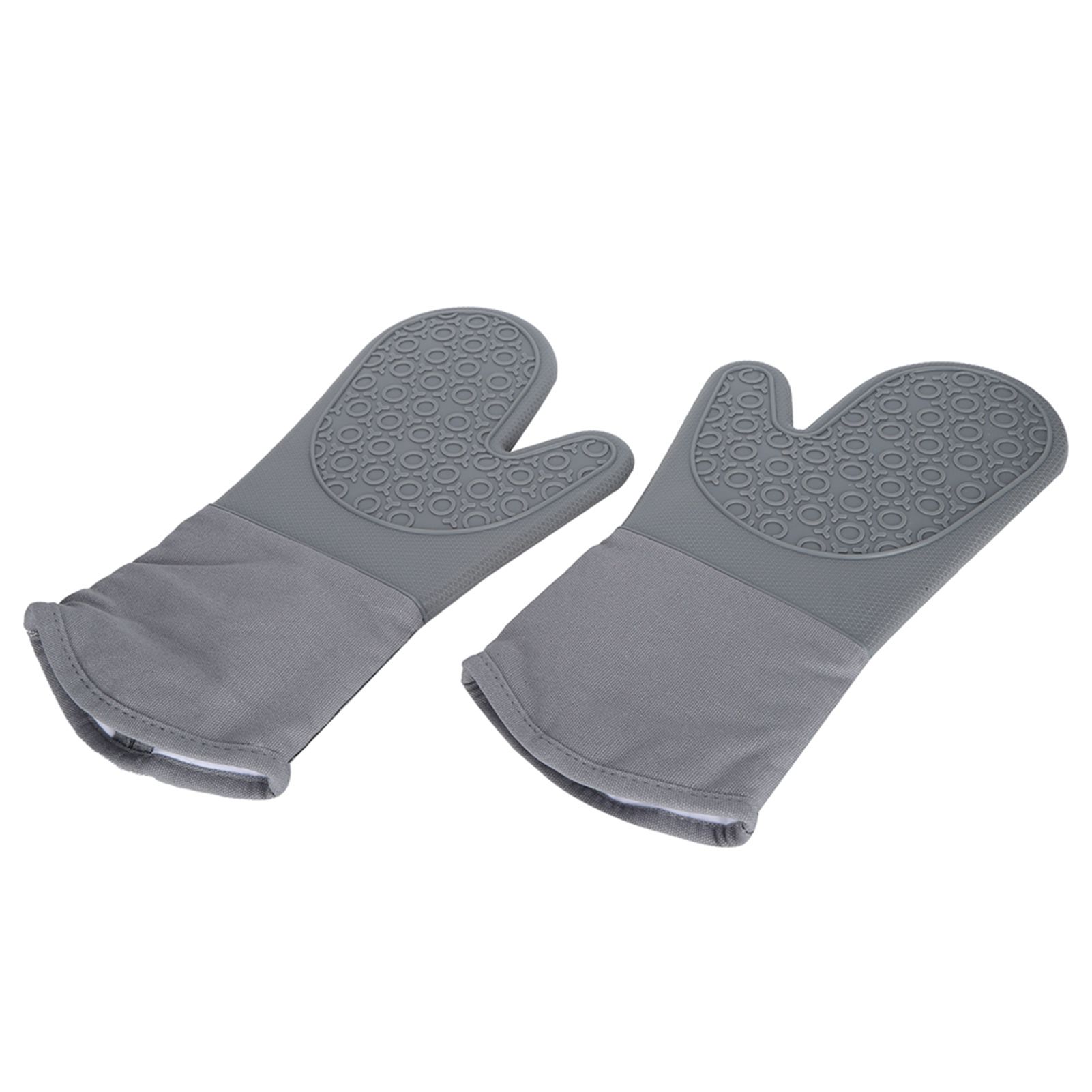 7Pcs/Set Oven Heat Insulation Gloves Cooking Finger Grip Insulation Mat for view 10