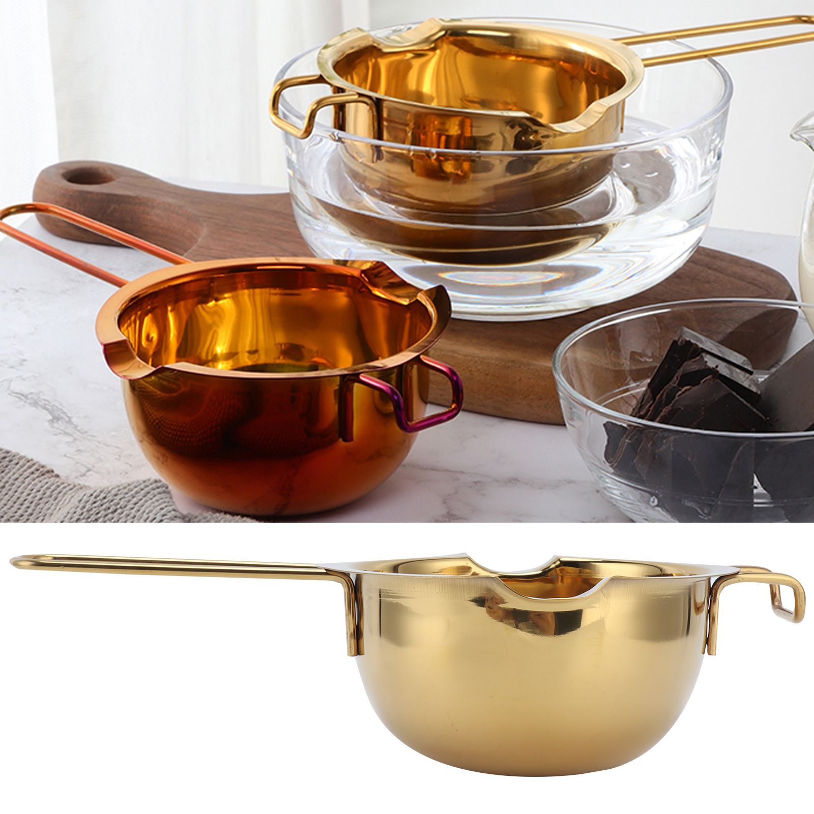Stainless Steel Butter Melting Bowl Cheese Melting Pot Cookware Tool for view 12