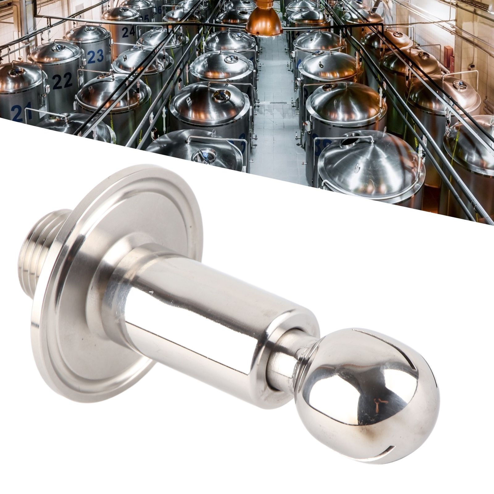 1.5in TC X 1/2in MNPT Micro Rotary Spray Ball CIP Tank Cleaning Ball Brewing view 11