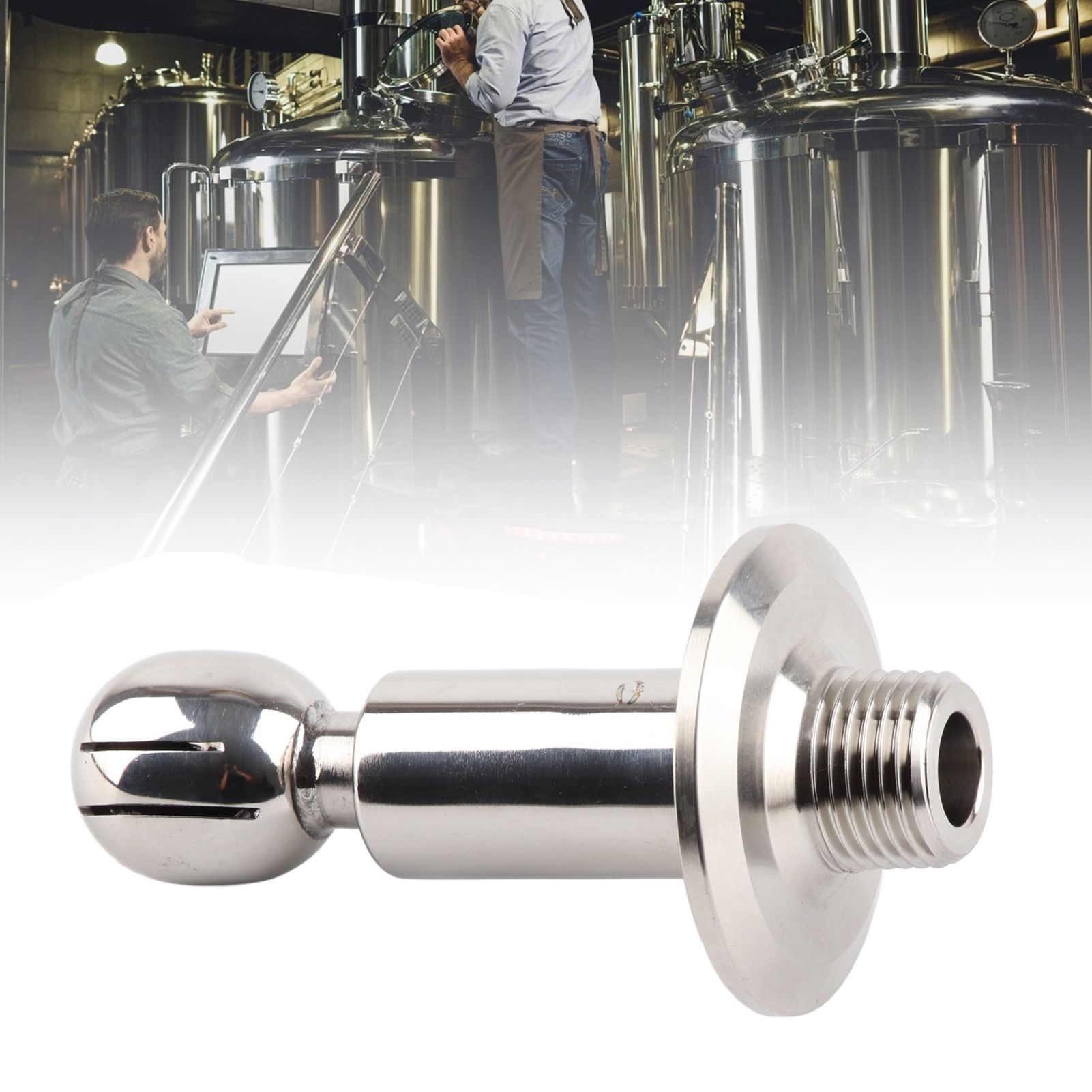 1.5in TC X 1/2in MNPT Micro Rotary Spray Ball CIP Tank Cleaning Ball Brewing view 12