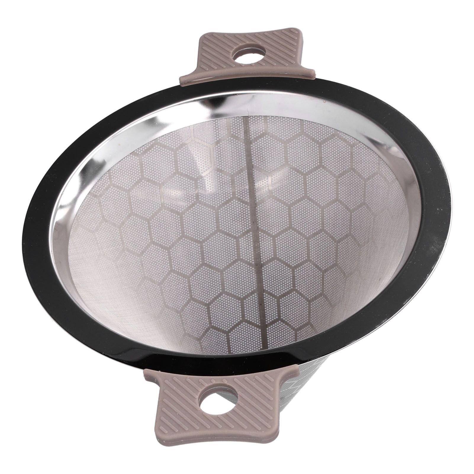 Cone Shaped Strainer Double Ear Stainless Steel Small Strainer for Coffee Tea view 10