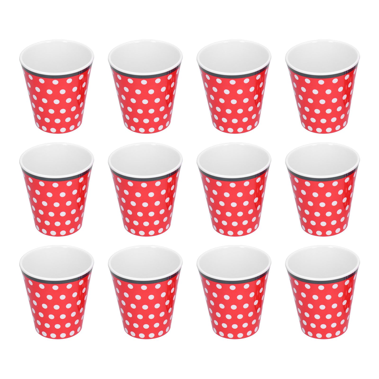 12pcs/Set Melamine Cup Imitation Porcelain Beverage Mug for Restaurant Student view 2