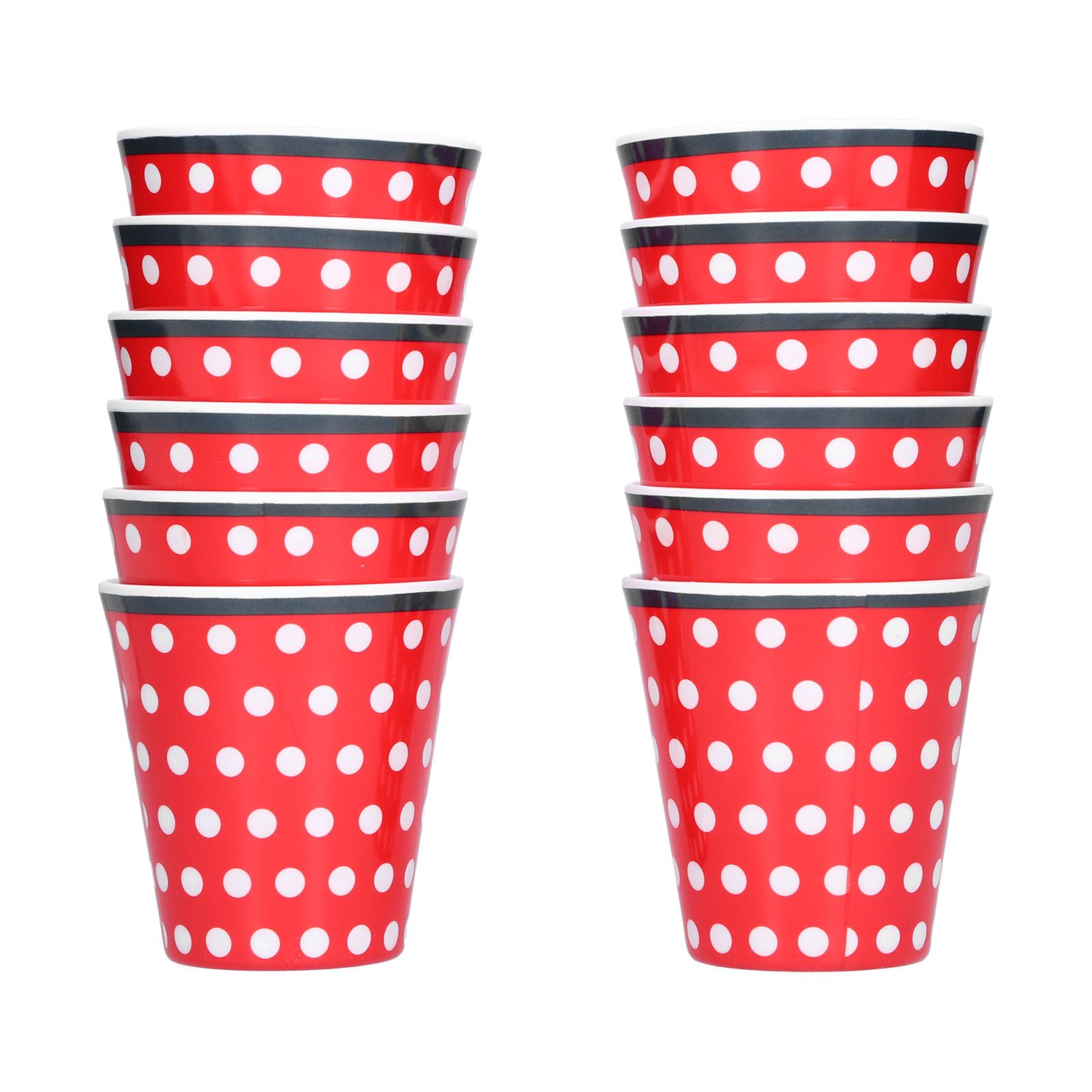 12pcs/Set Melamine Cup Imitation Porcelain Beverage Mug for Restaurant Student view 3