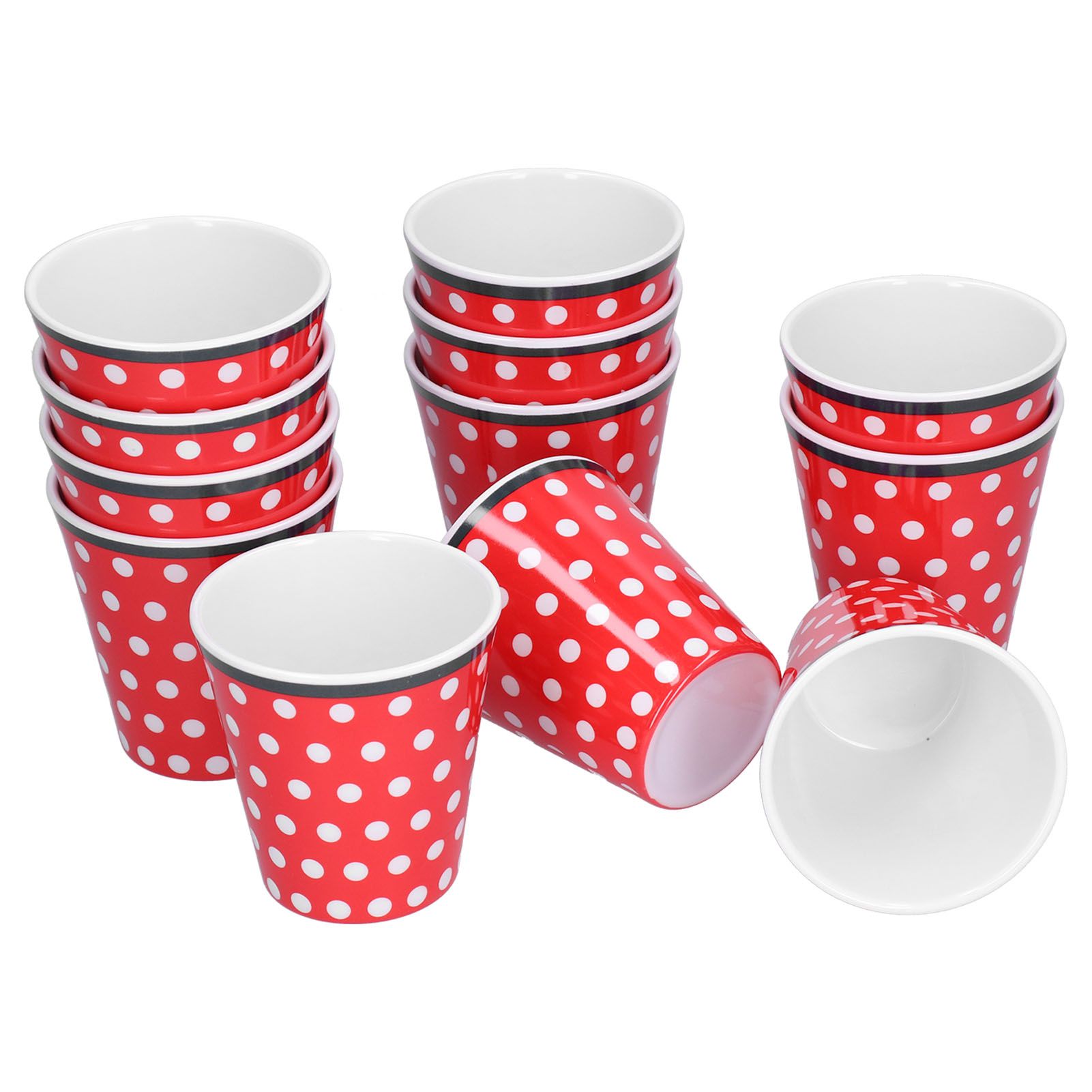 12pcs/Set Melamine Cup Imitation Porcelain Beverage Mug for Restaurant Student view 7