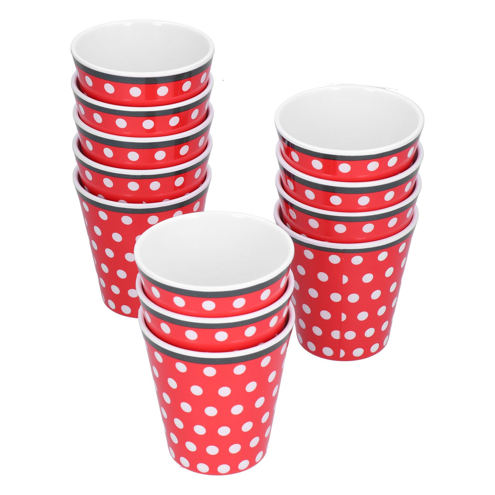 12pcs/Set Melamine Cup Imitation Porcelain Beverage Mug for Restaurant Student view 9