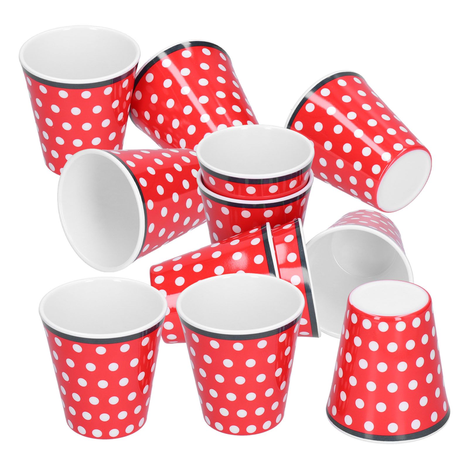 12pcs/Set Melamine Cup Imitation Porcelain Beverage Mug for Restaurant Student view 10
