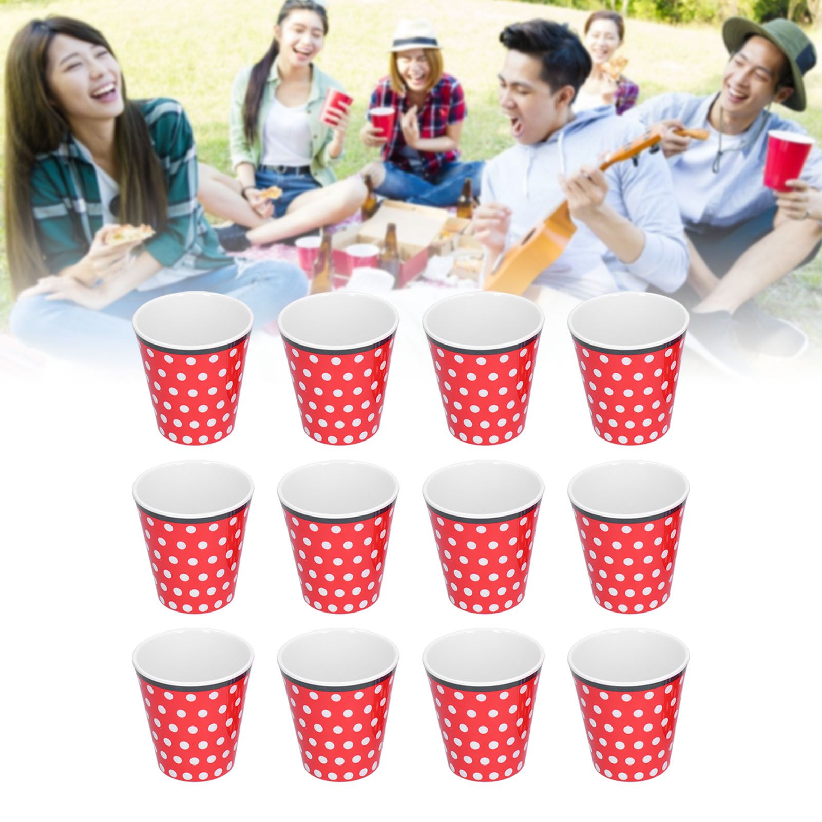12pcs/Set Melamine Cup Imitation Porcelain Beverage Mug for Restaurant Student view 11