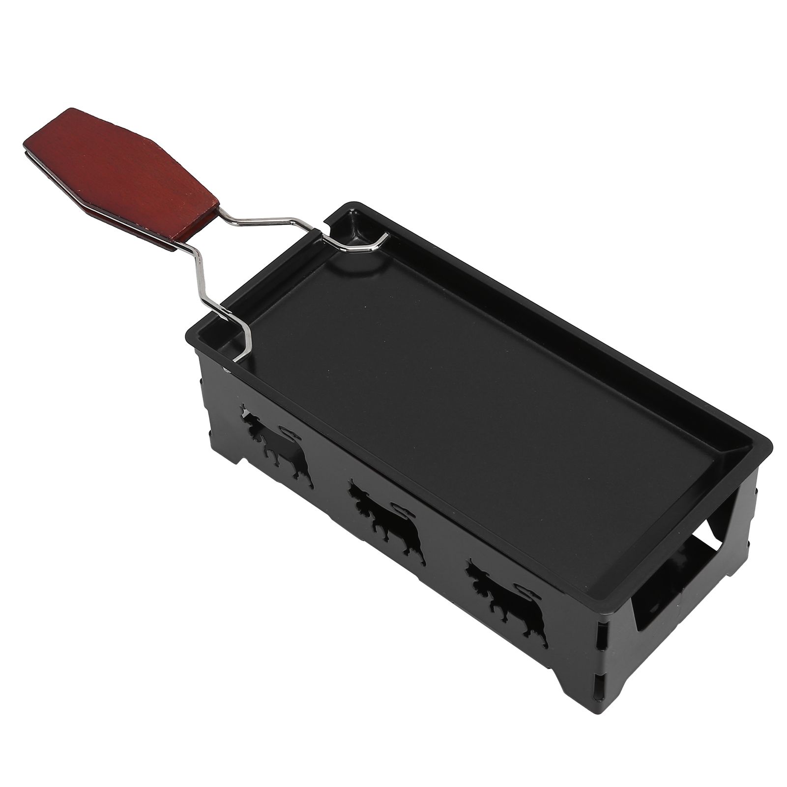 Mini Grill Pan Nonstick Cheese Grill Pan with Wooden Handle Home Kitchen view 6
