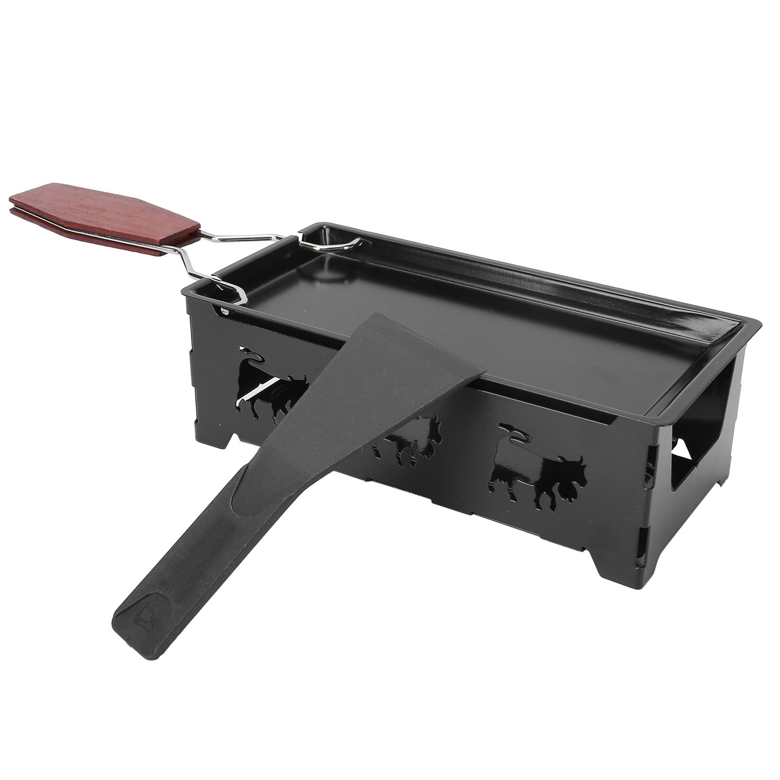 Mini Grill Pan Nonstick Cheese Grill Pan with Wooden Handle Home Kitchen view 8