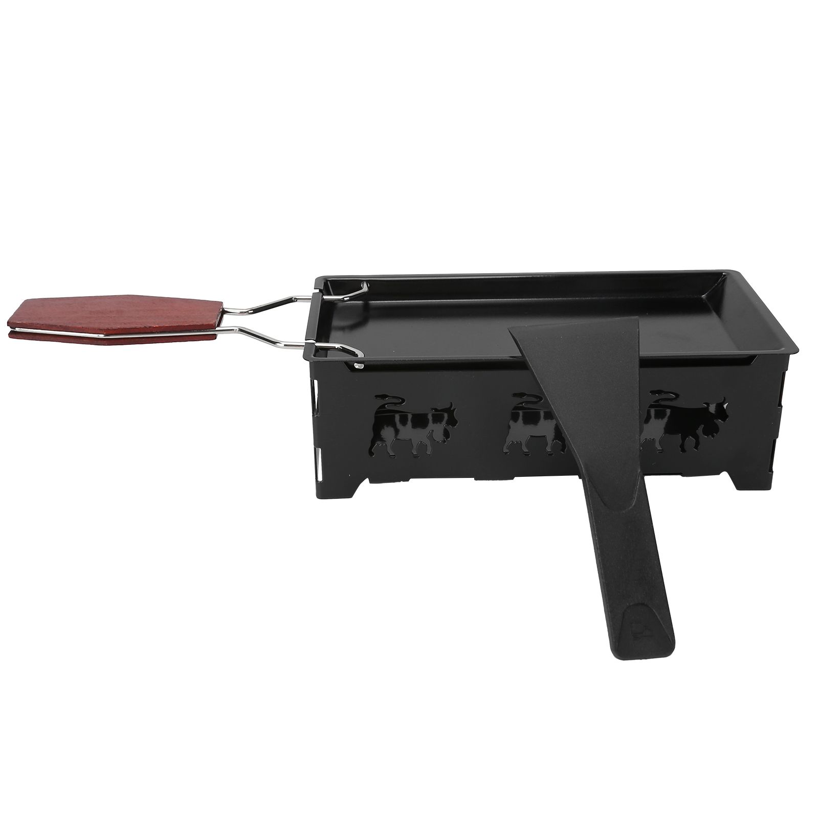 Mini Grill Pan Nonstick Cheese Grill Pan with Wooden Handle Home Kitchen view 9