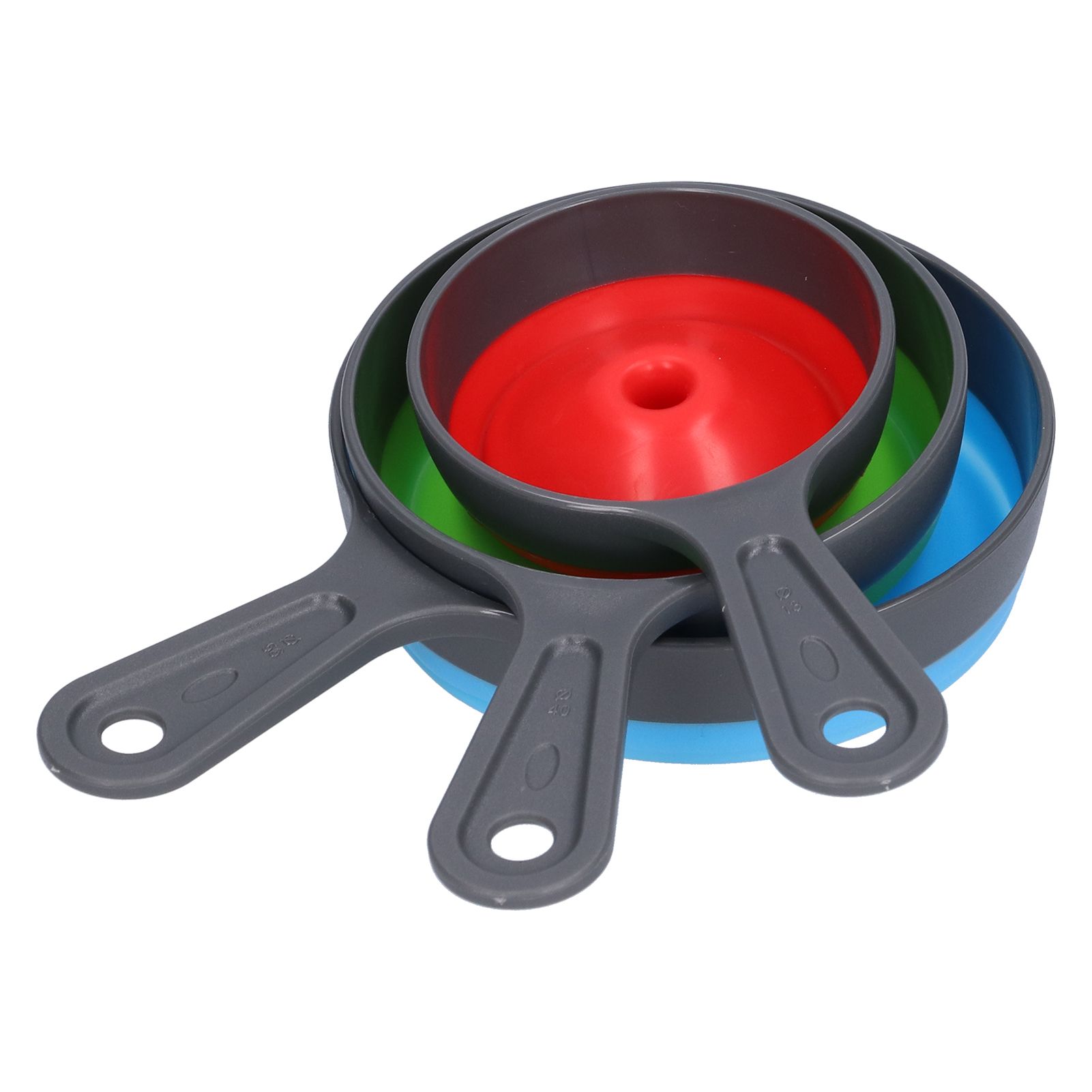 Silicone Funnel Set WideMouth NarrowMouth AntiScald Collapsible Funnel for view 7