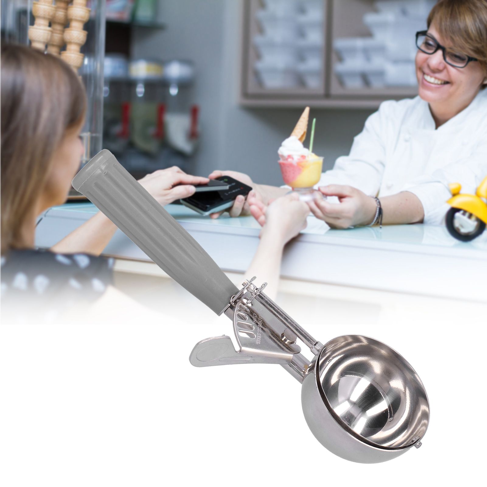 Ice Cream Scoop Digger Multifunctional Stainless Steel Ice Cream Spoon Kitchen view 11
