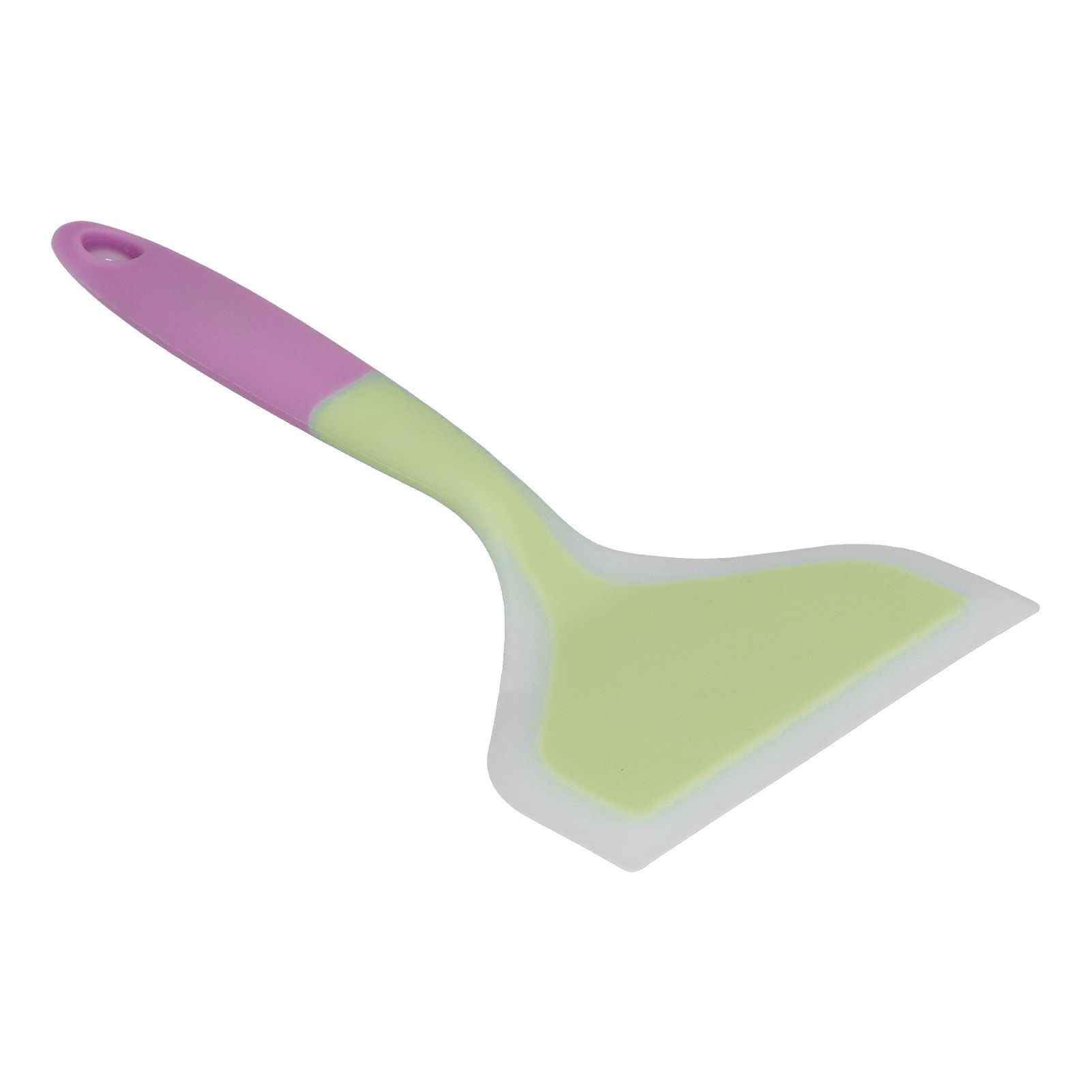 Cooking Spatula Transparent Twocolor Silicone Wide Mouth Frying Spatula view 5