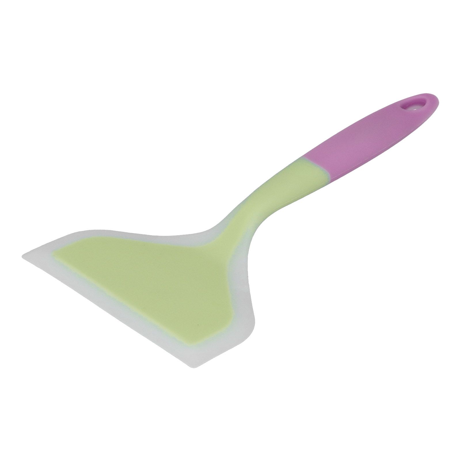 Cooking Spatula Transparent Twocolor Silicone Wide Mouth Frying Spatula view 7